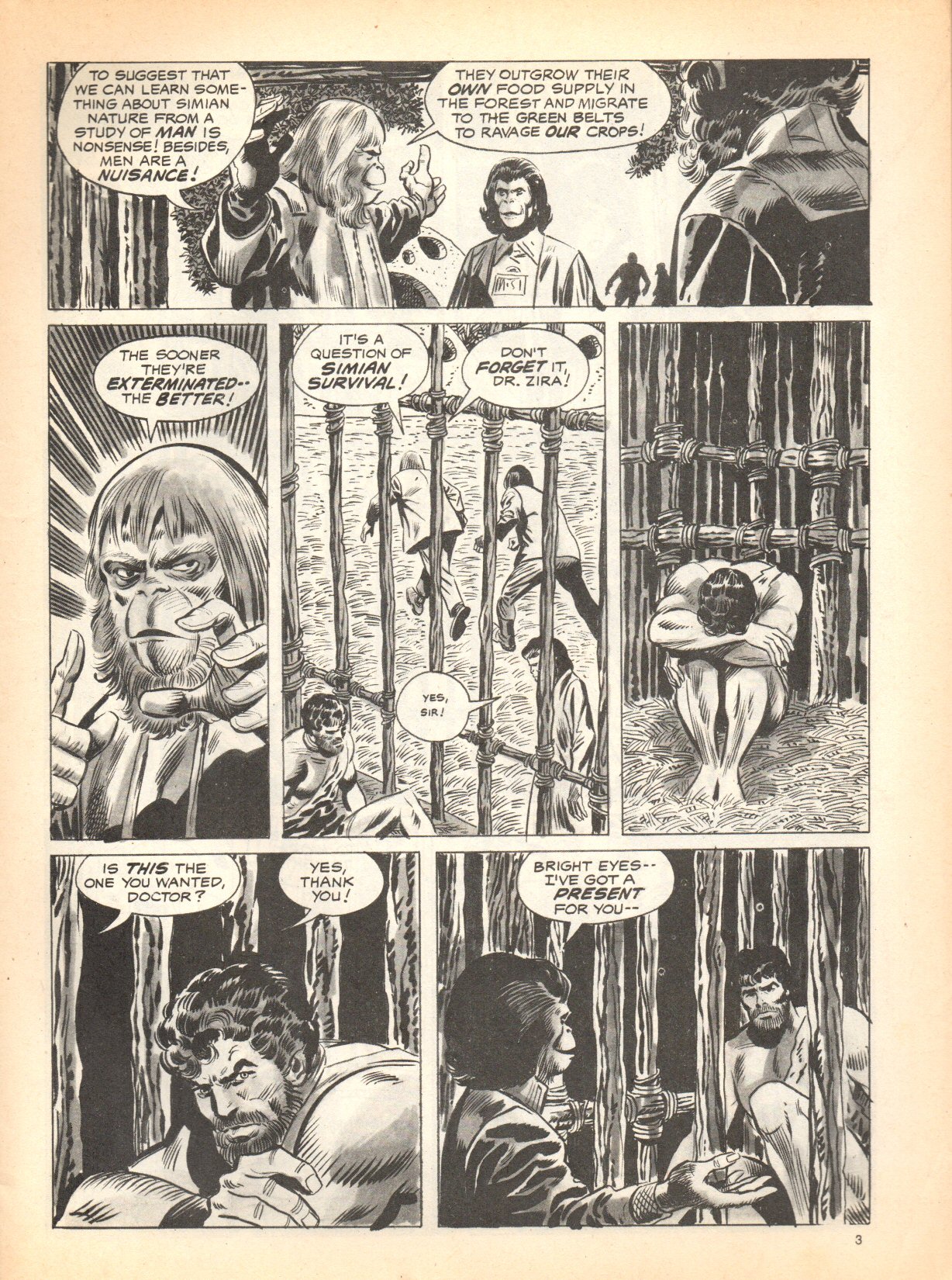 Read online Planet of the Apes (1974) comic -  Issue #3 - 3