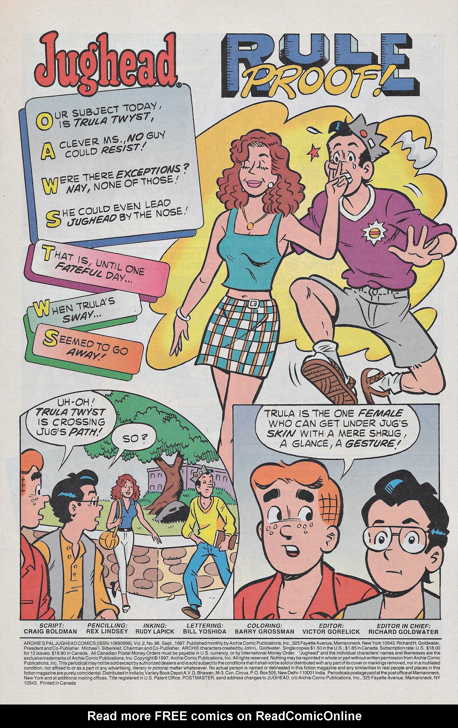 Read online Archie's Pal Jughead Comics comic -  Issue #96 - 3