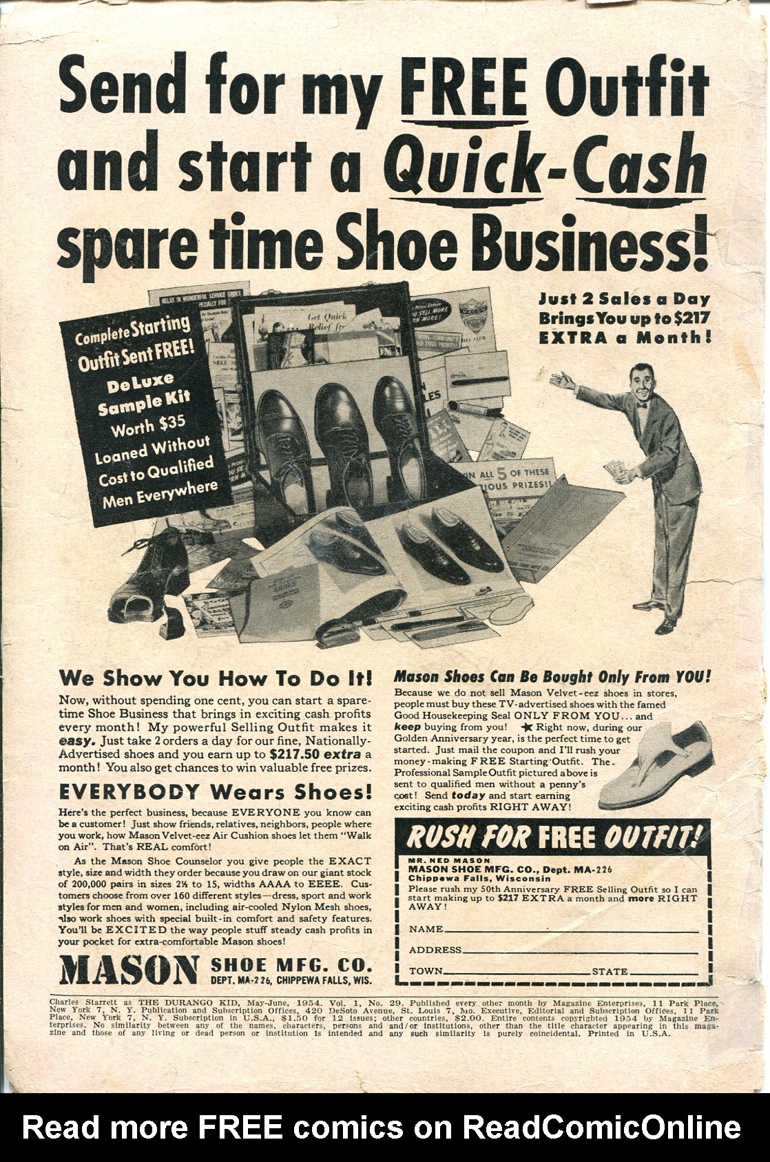 Read online Charles Starrett as The Durango Kid comic -  Issue #29 - 2