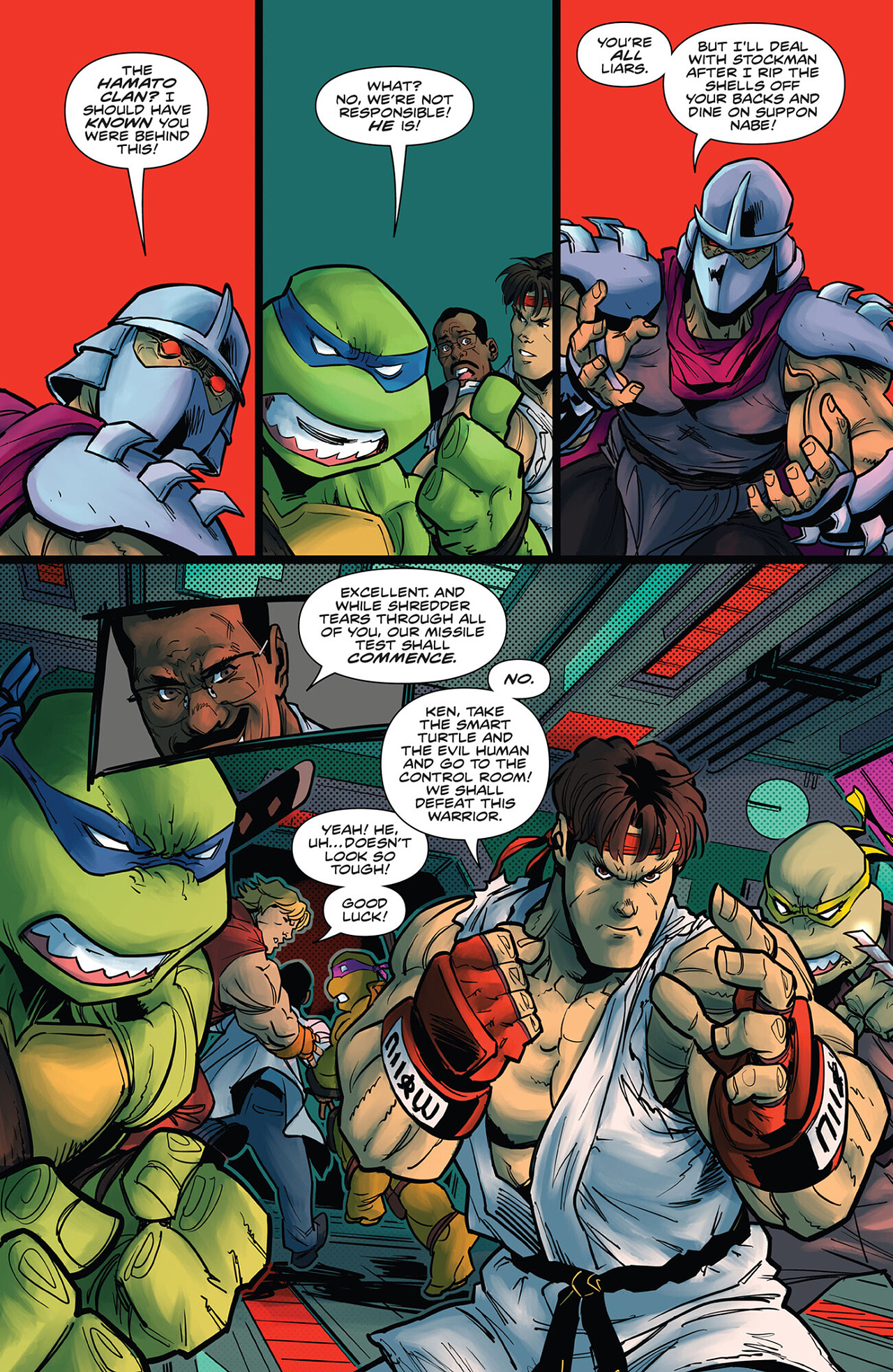 Read online Teenage Mutant Ninja Turtles vs. Street Fighter comic -  Issue #4 - 13