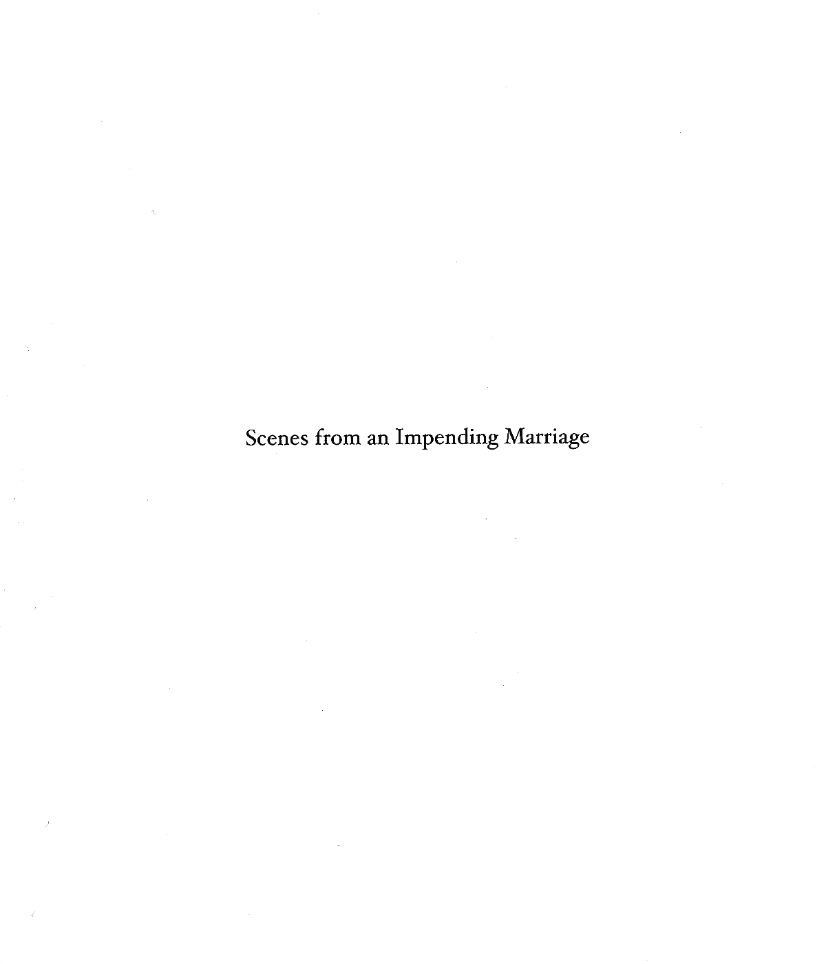 Read online Scenes from an Impending Marriage comic -  Issue # TPB - 5
