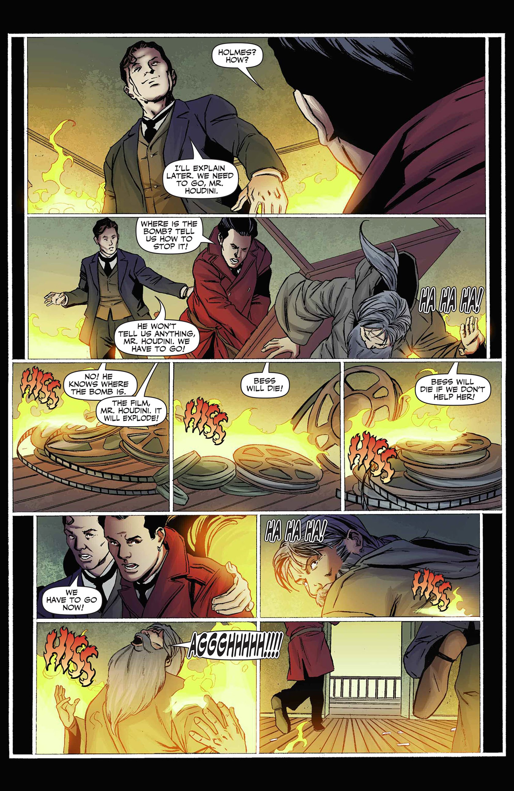 Read online Sherlock Holmes vs. Harry Houdini comic -  Issue #5 - 12