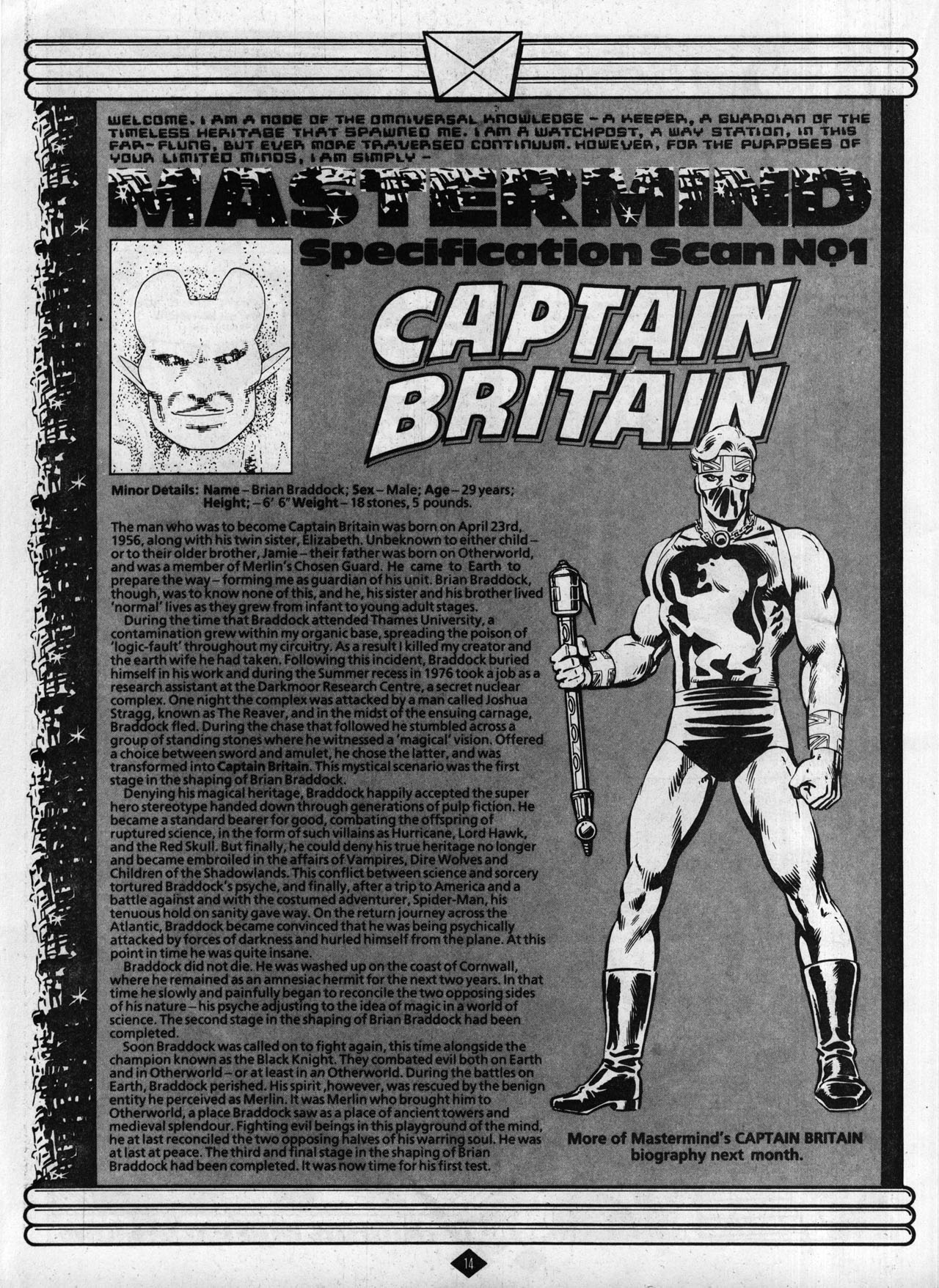 Read online Captain Britain (1985) comic -  Issue #11 - 14