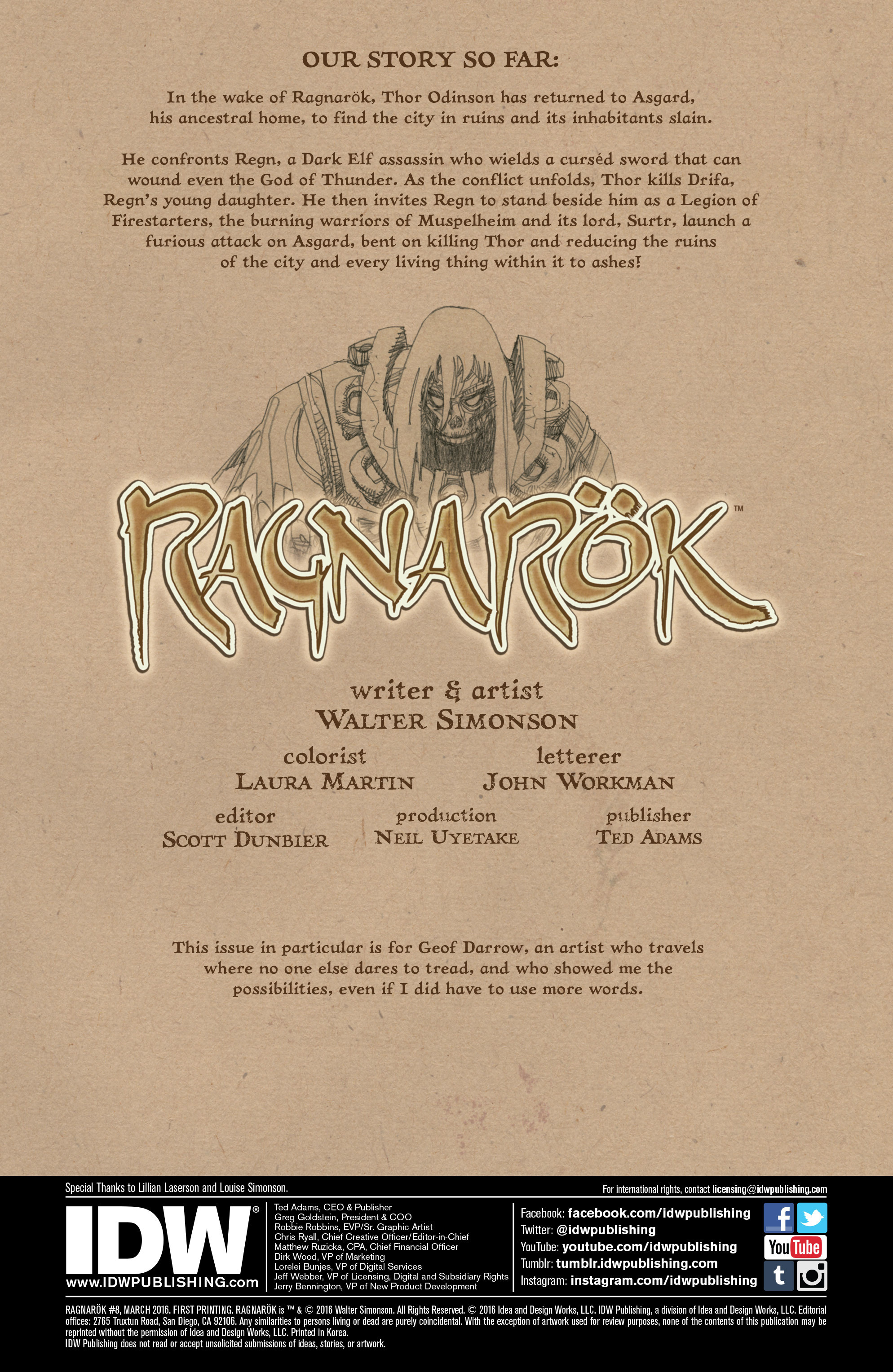 Read online Ragnarok comic -  Issue #8 - 2