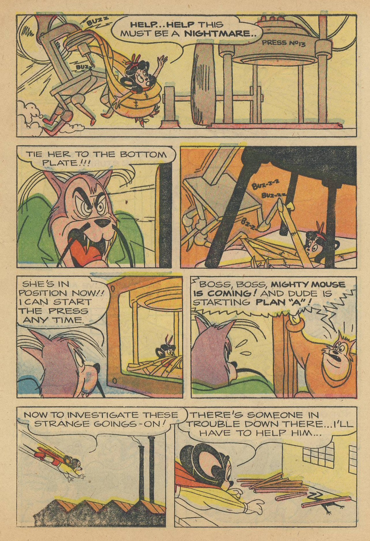 Read online Paul Terry's Mighty Mouse Comics comic -  Issue #45 - 45