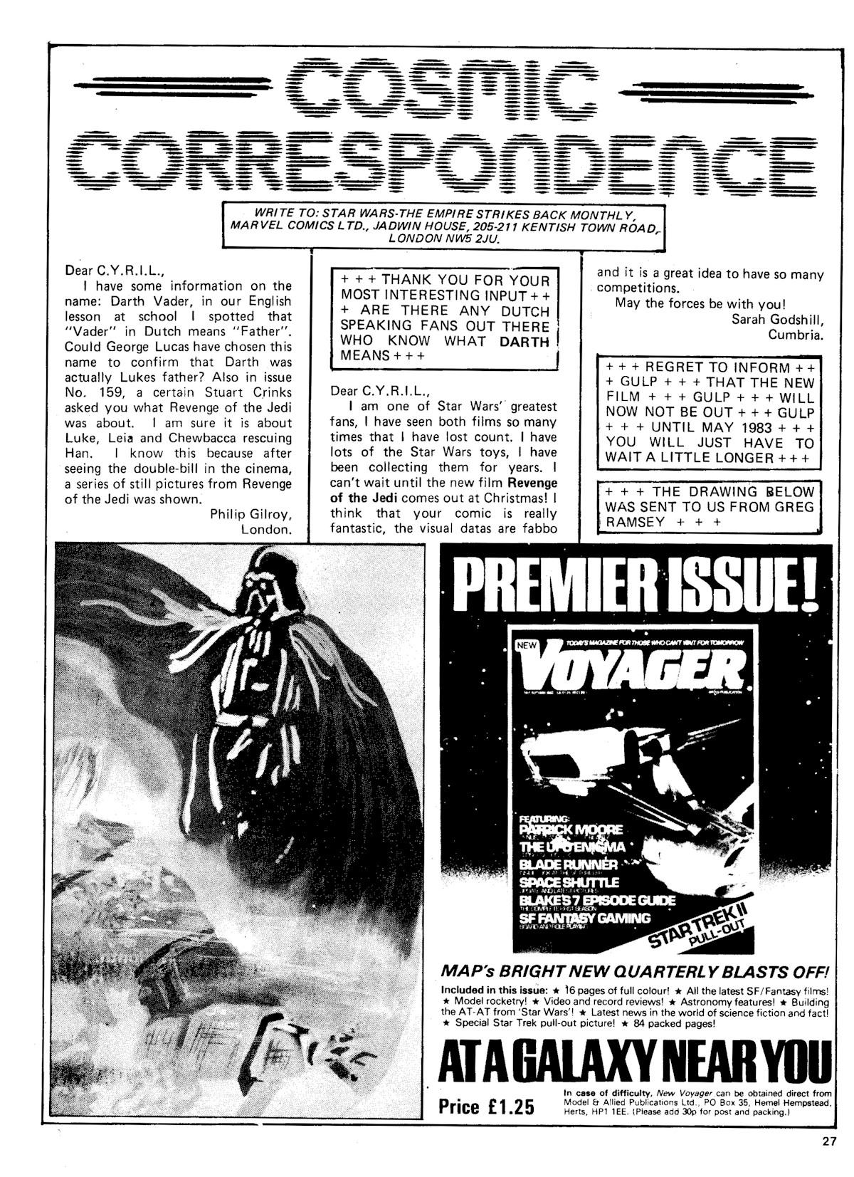 Read online Star Wars Weekly comic -  Issue #163 - 27