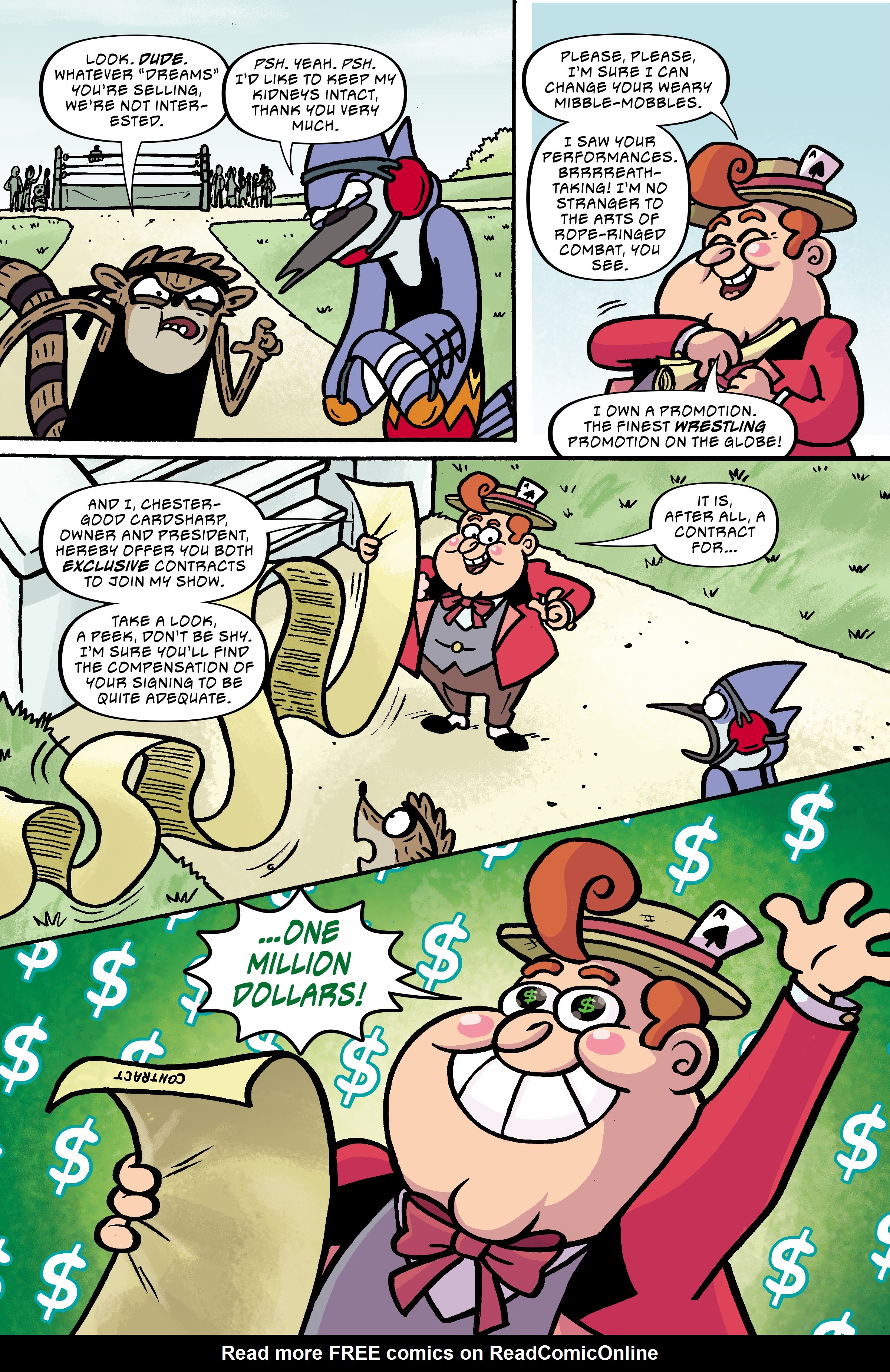 Read online Regular Show: Wrasslesplosion comic -  Issue # TPB - 32