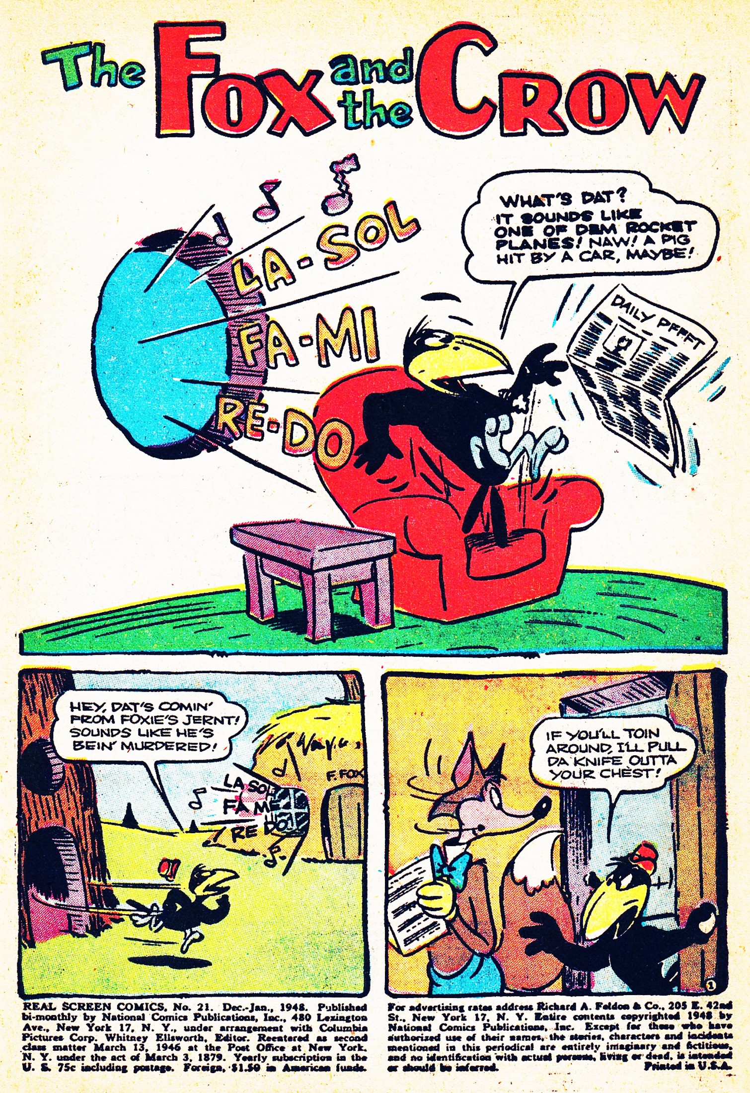 Read online Real Screen Comics comic -  Issue #21 - 3