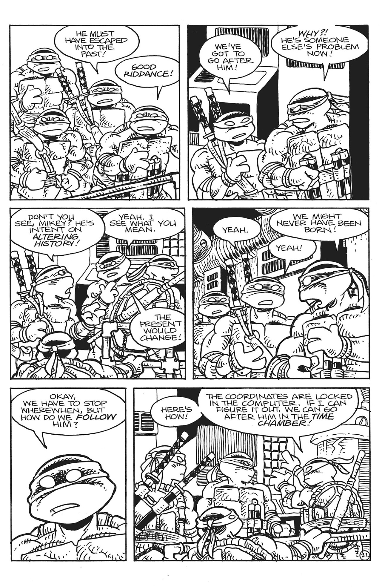 Read online Teenage Mutant Ninja Turtles/Usagi Yojimbo: WhereWhen #1: Director’s Cut comic -  Issue #1: Director’s Cut Full - 22