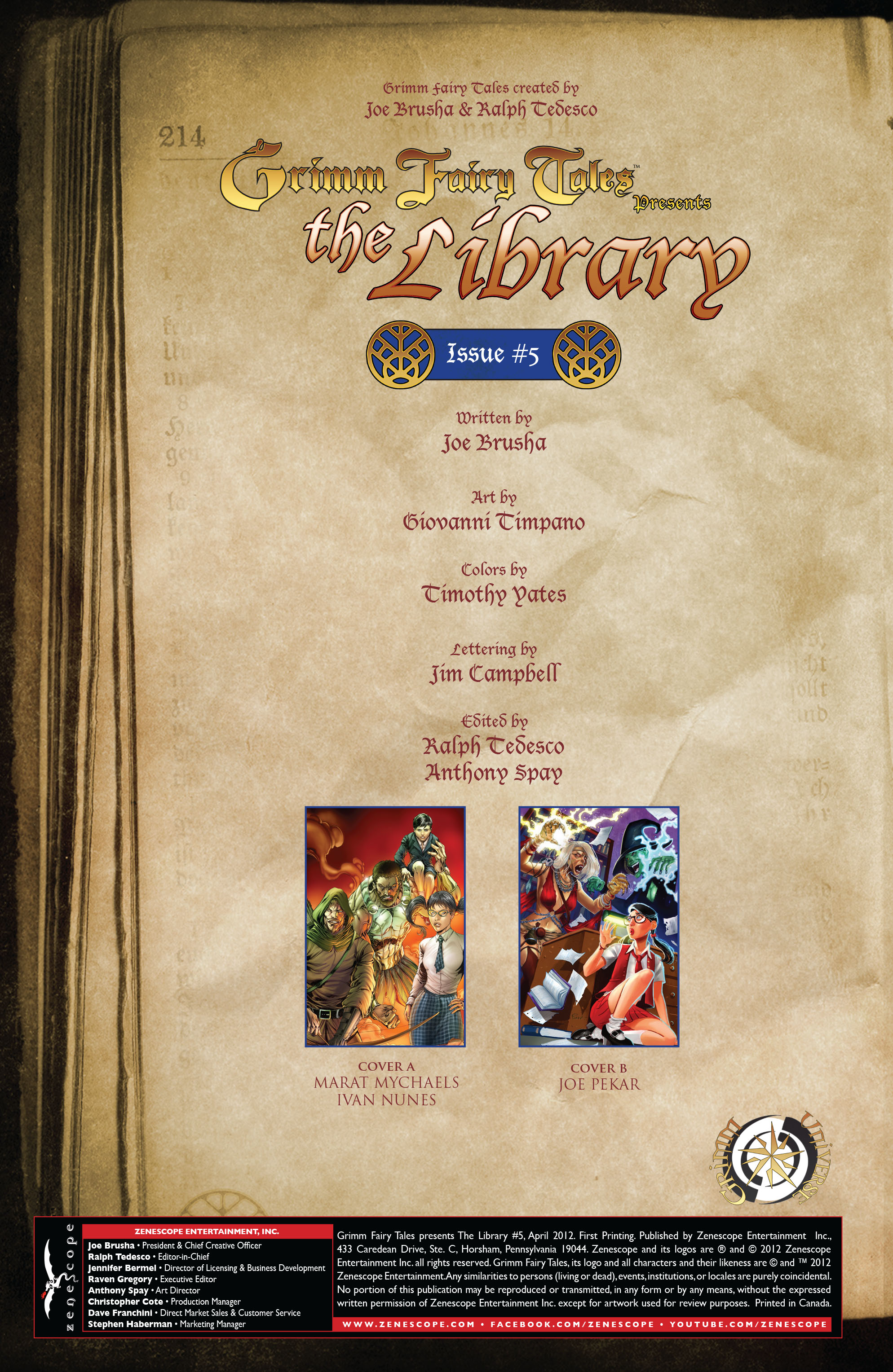 Read online Grimm Fairy Tales presents The Library comic -  Issue #5 - 2