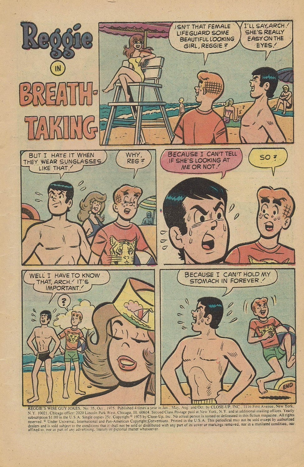 Read online Reggie's Wise Guy Jokes comic -  Issue #35 - 3