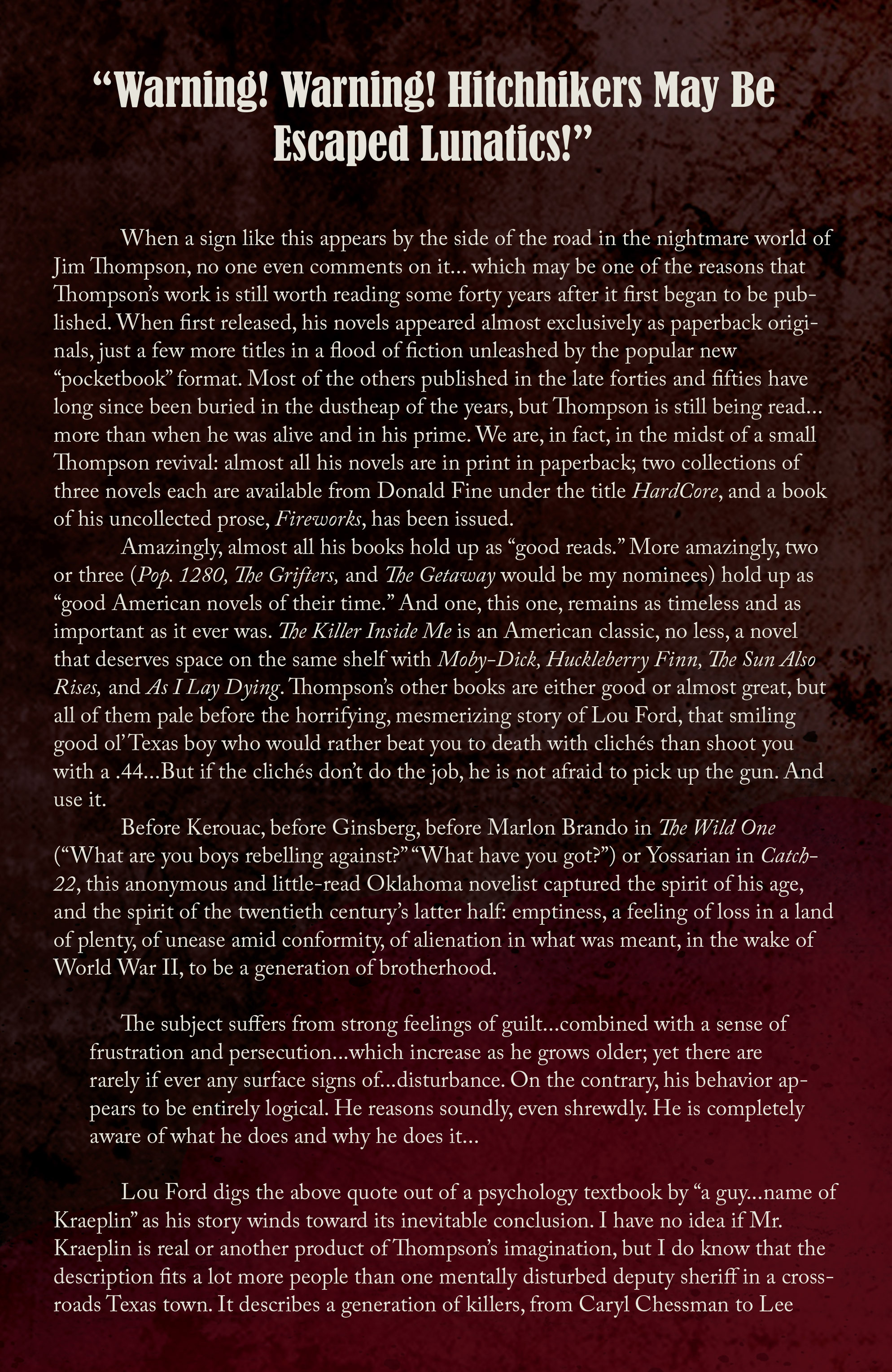 Read online Jim Thompson's The Killer Inside Me comic -  Issue #1 - 24