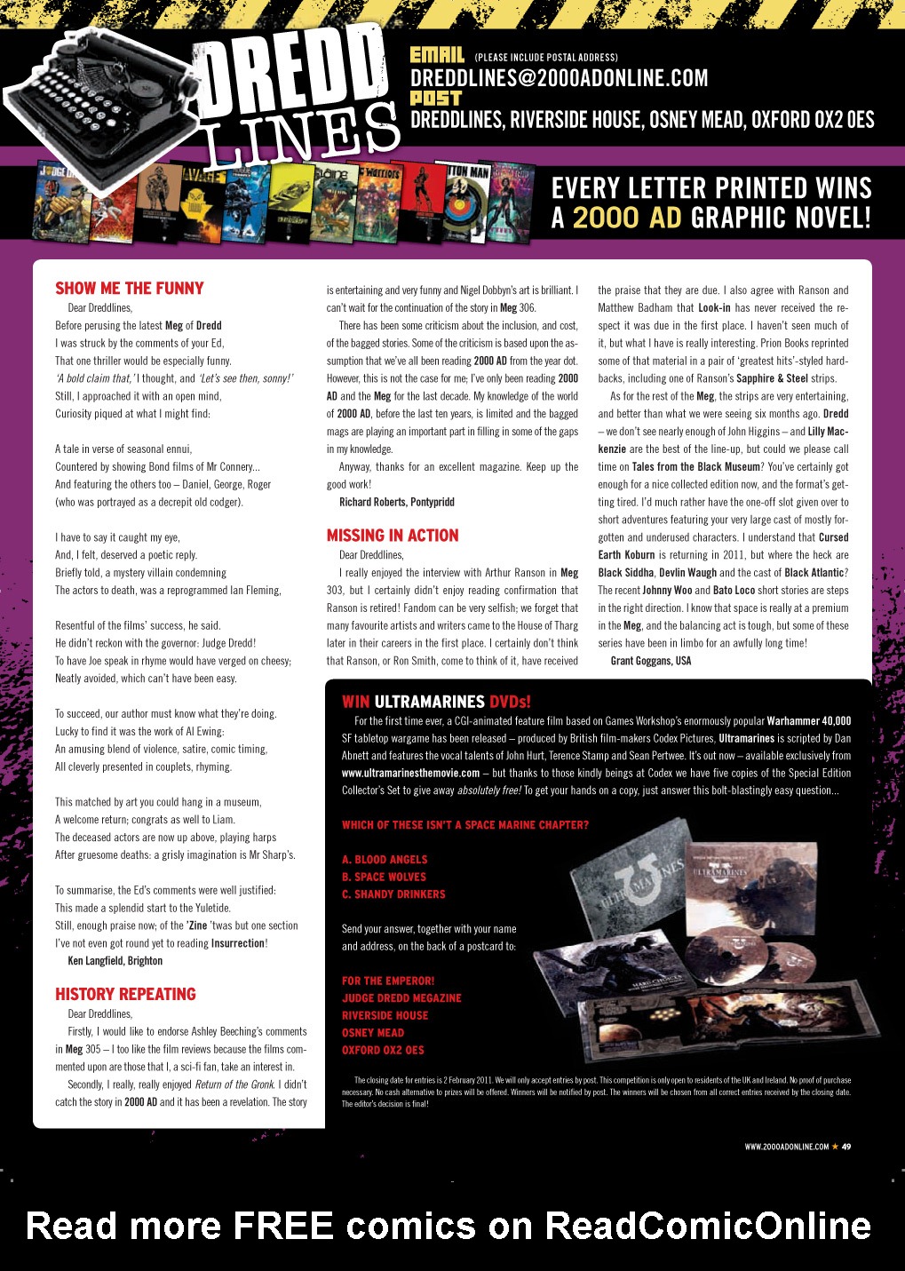Read online Judge Dredd Megazine (Vol. 5) comic -  Issue #306 - 48
