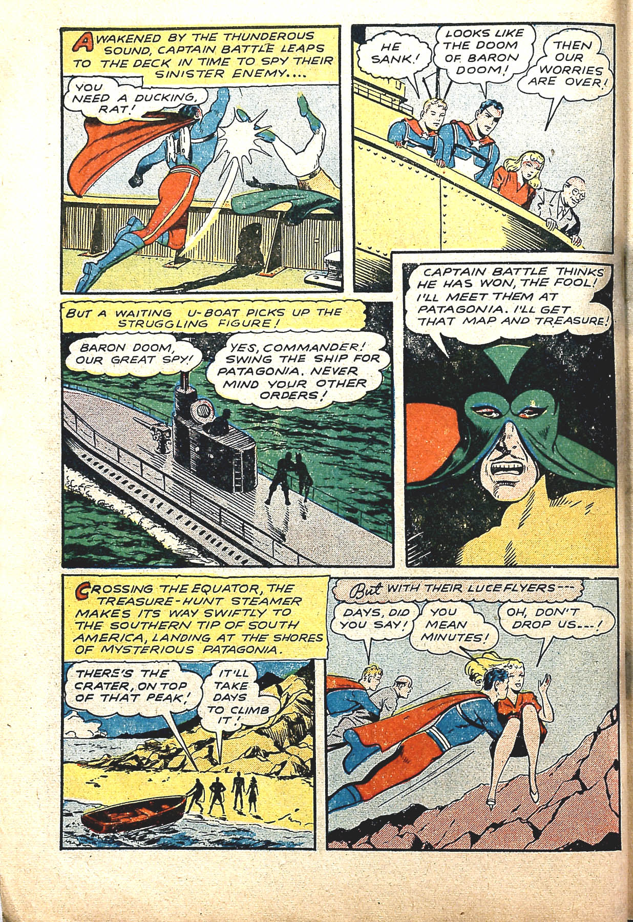 Read online Captain Battle Comics comic -  Issue #3 - 7