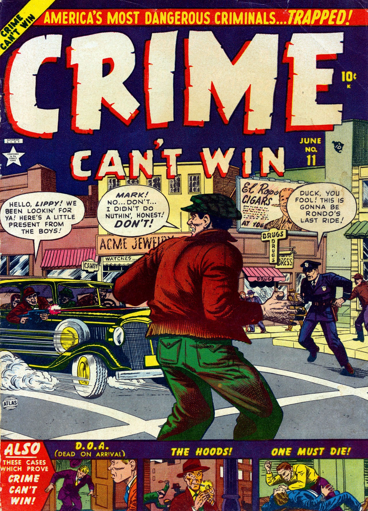 Read online Crime Can't Win comic -  Issue #11 - 1