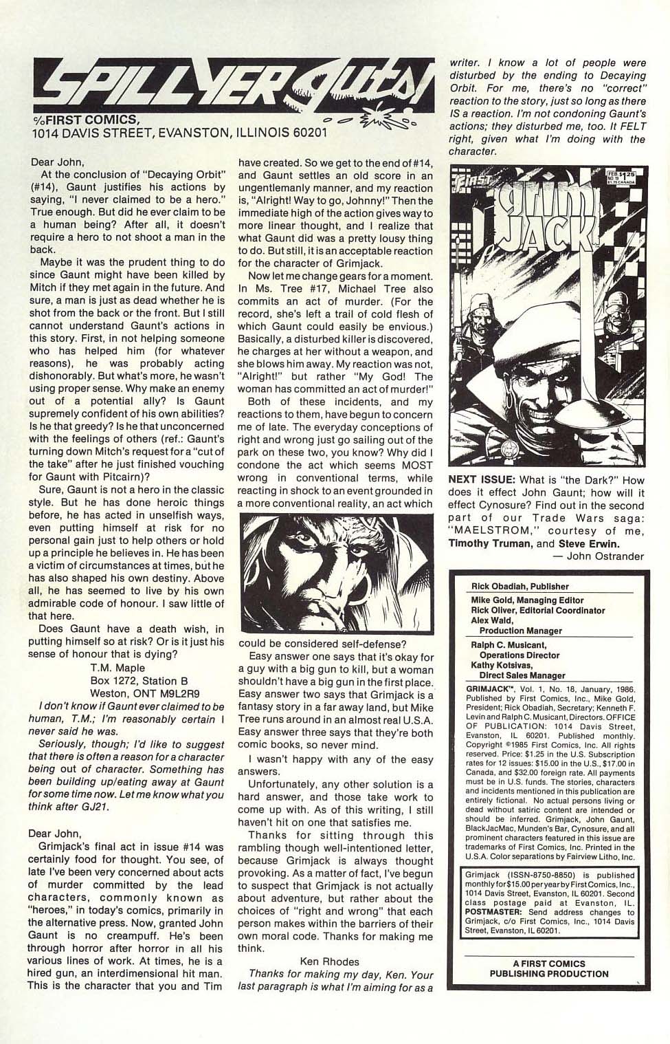 Read online Grimjack comic -  Issue #18 - 30
