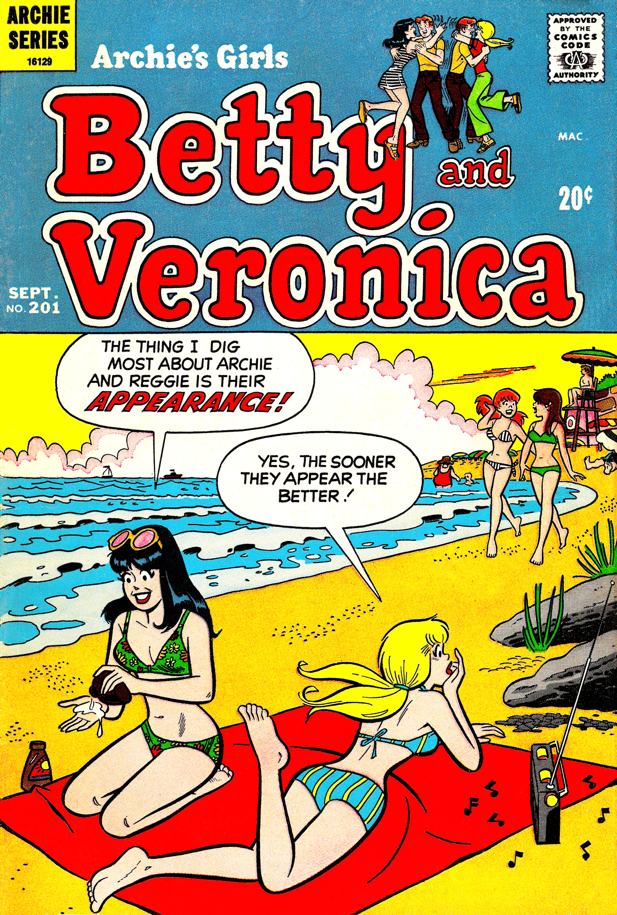 Read online Archie's Girls Betty and Veronica comic -  Issue #201 - 1