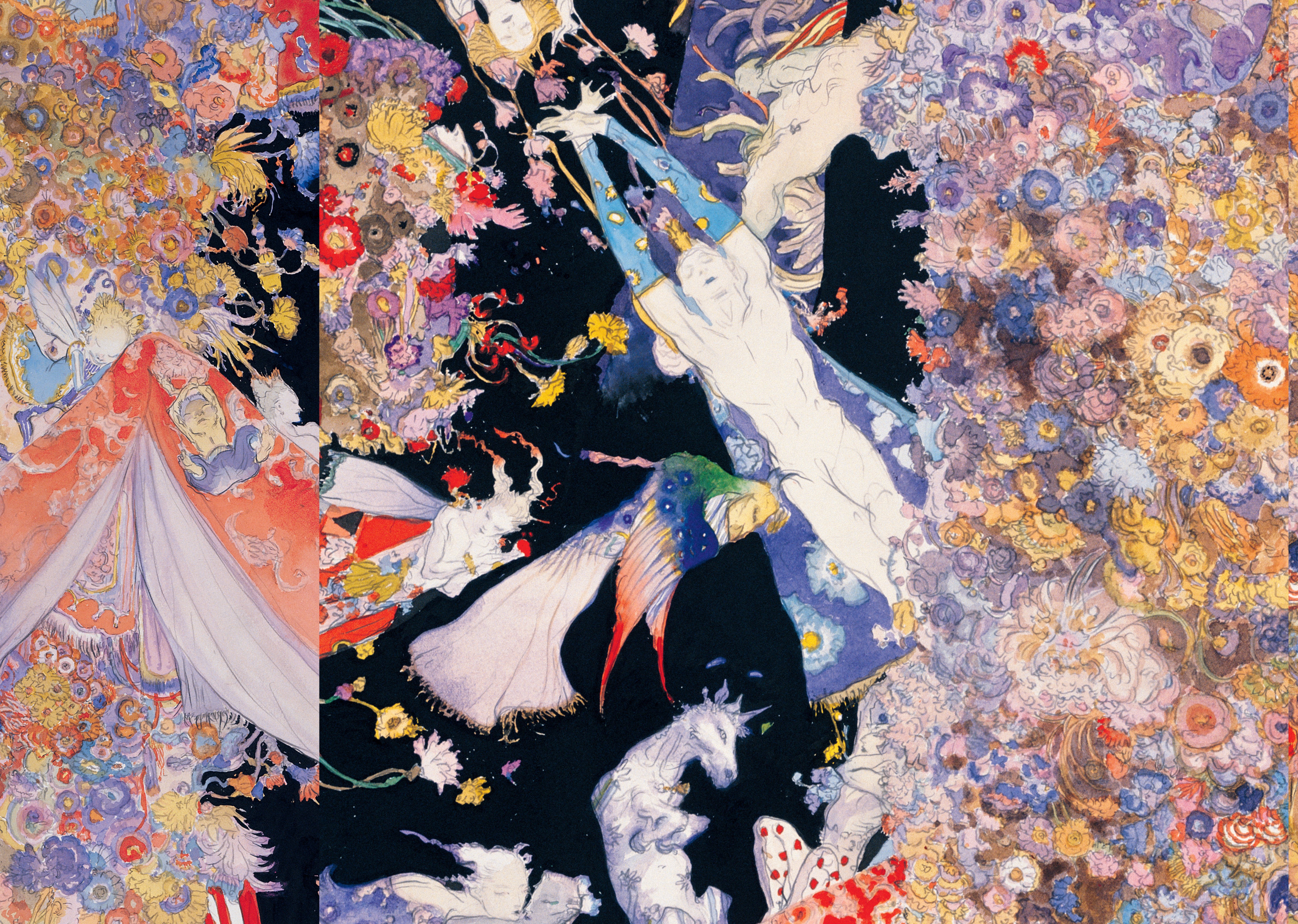 Read online Elegant Spirits: Amano's Tale of Genji and Fairies comic -  Issue # TPB - 76