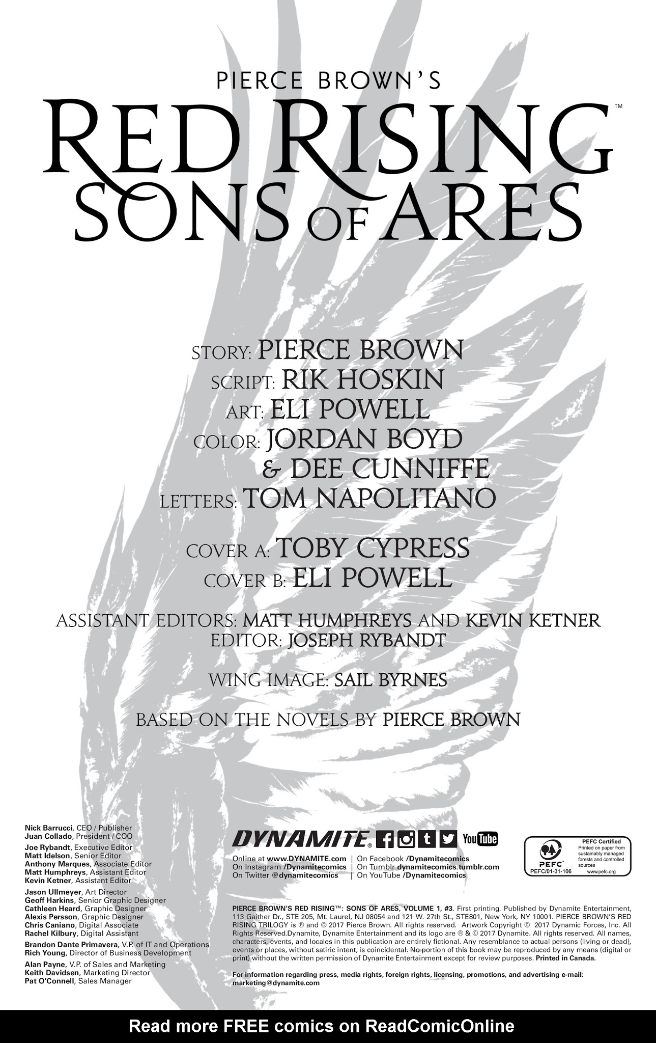 Read online Pierce Brown's Red Rising: Son Of Ares comic -  Issue #3 - 3