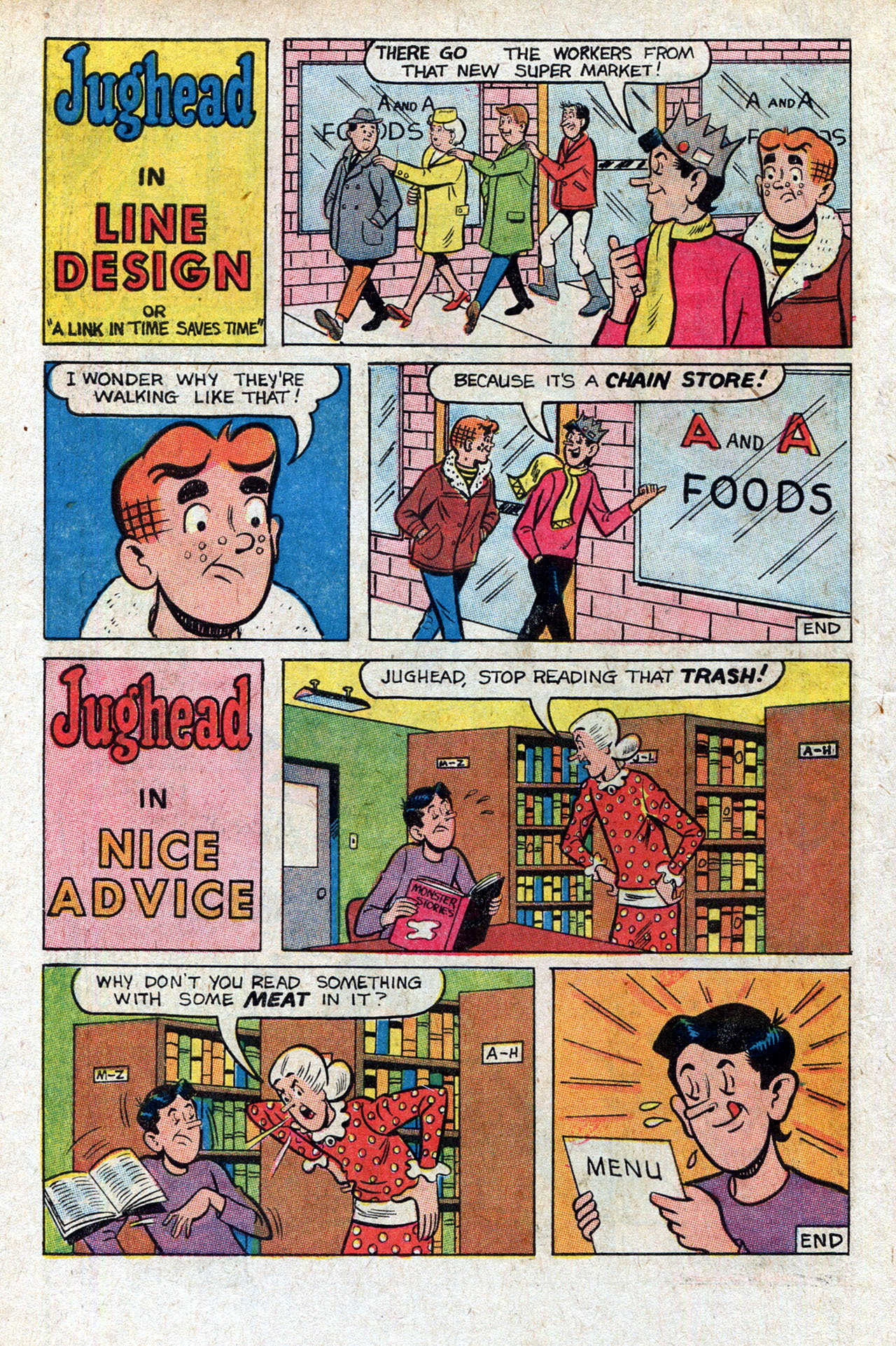 Read online Jughead's Jokes comic -  Issue #4 - 10
