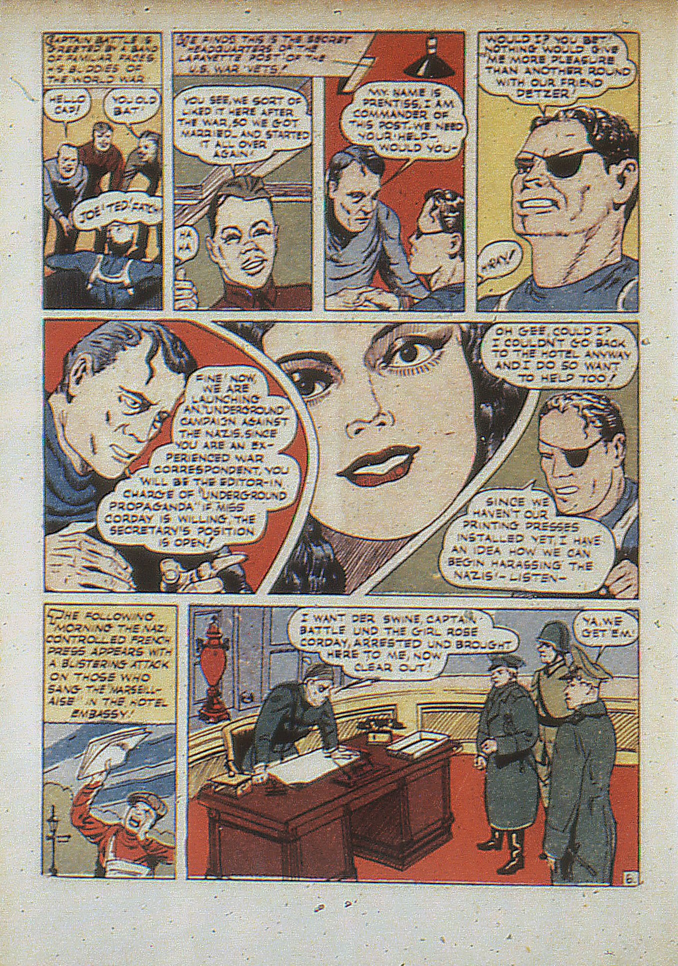 Read online Captain Battle Comics comic -  Issue #1 - 8