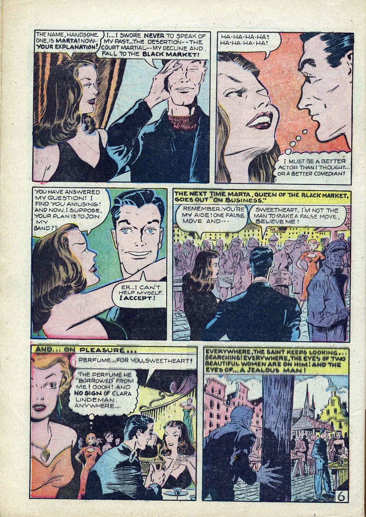 Read online The Saint (1947) comic -  Issue #6 - 8