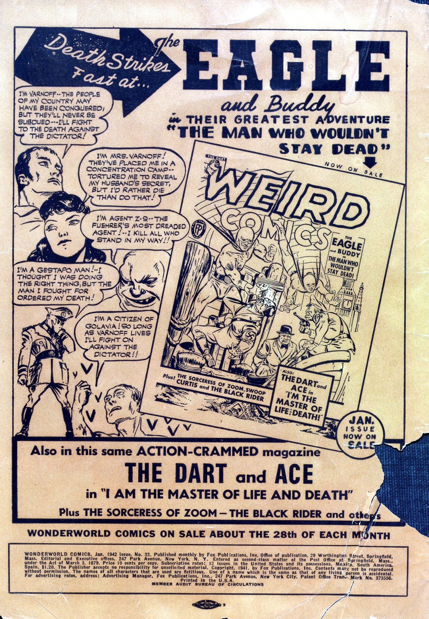 Read online Wonderworld Comics comic -  Issue #33 - 2
