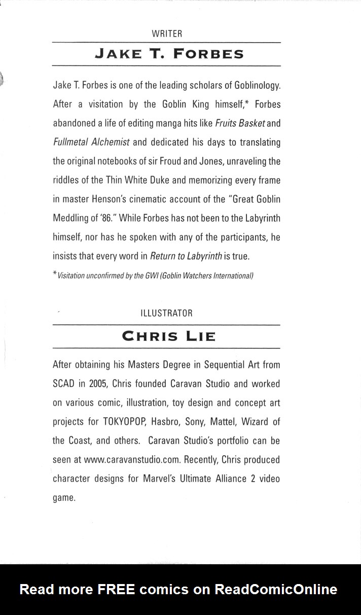 Read online Jim Henson's Return to Labyrinth comic -  Issue # Vol. 4 - 211