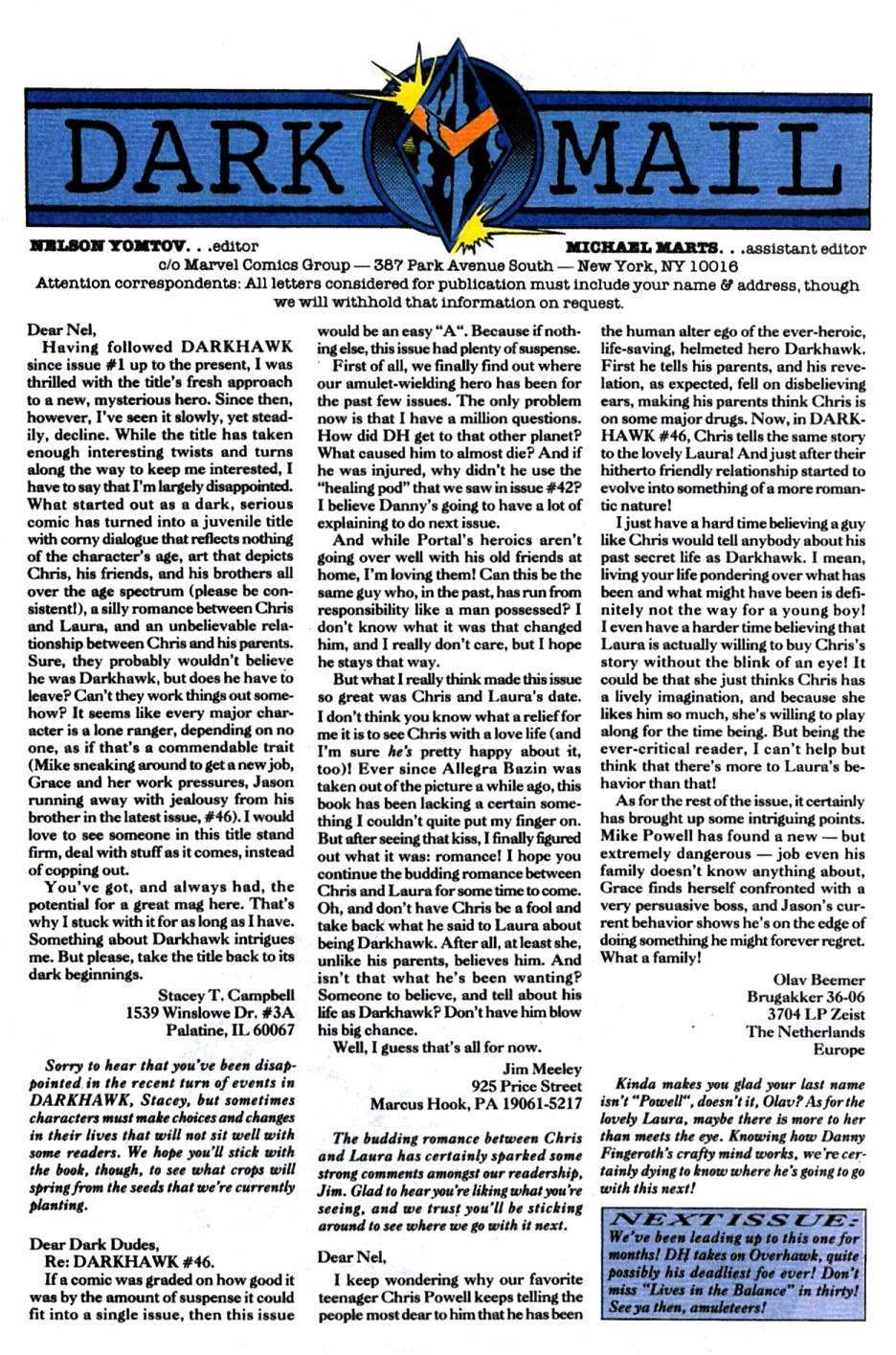 Read online Darkhawk (1991) comic -  Issue #48 - 23