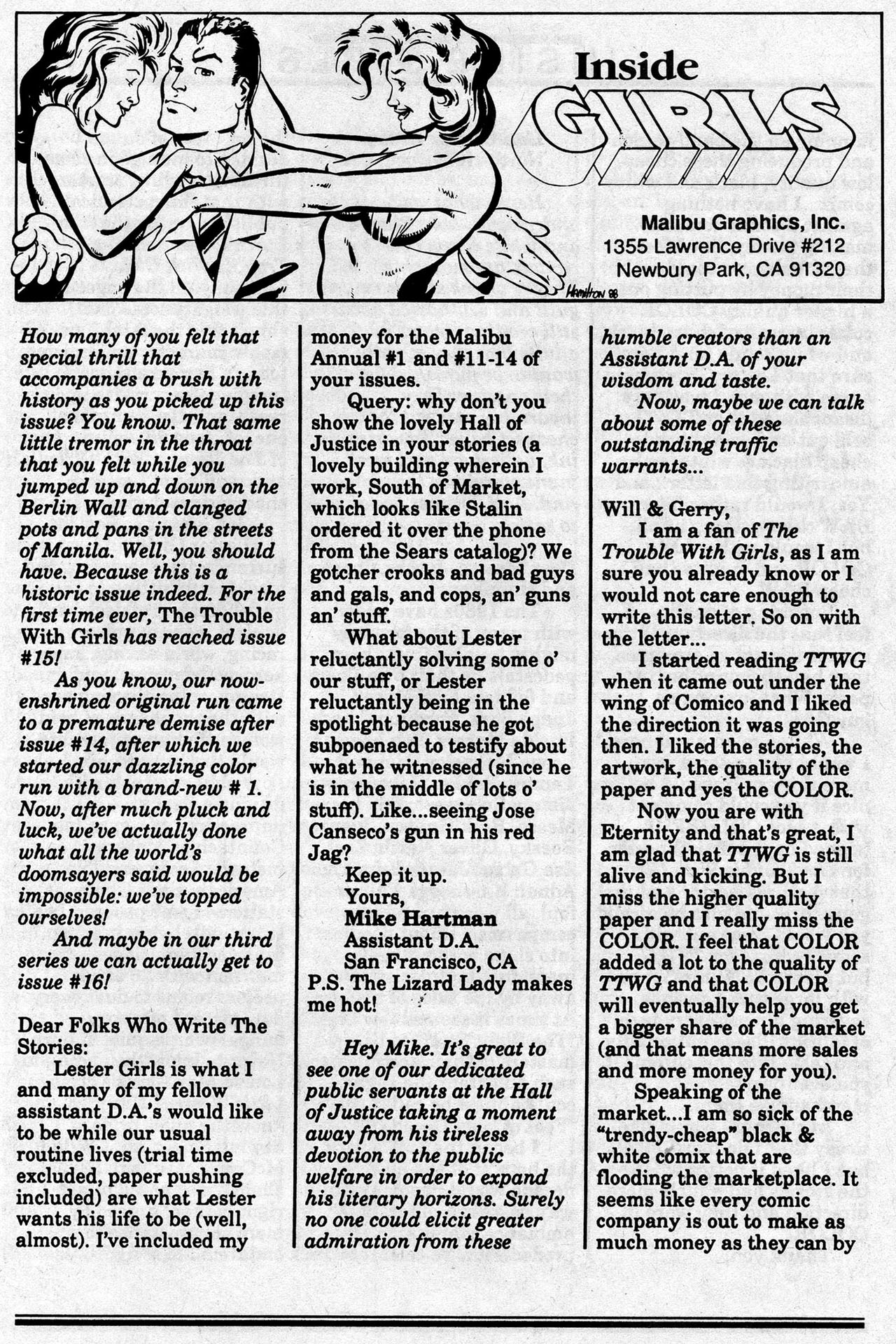 Read online The Trouble With Girls (1989) comic -  Issue #15 - 27