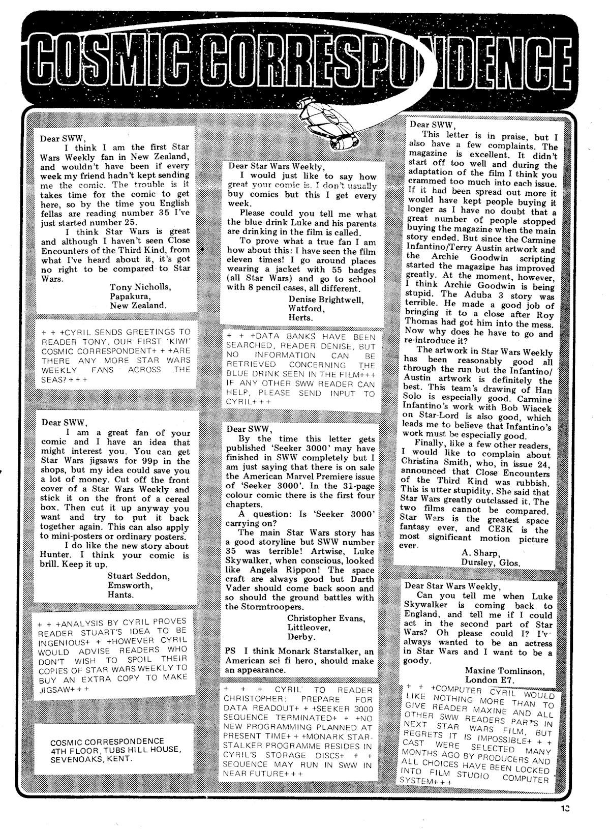 Read online Star Wars Weekly comic -  Issue #42 - 13