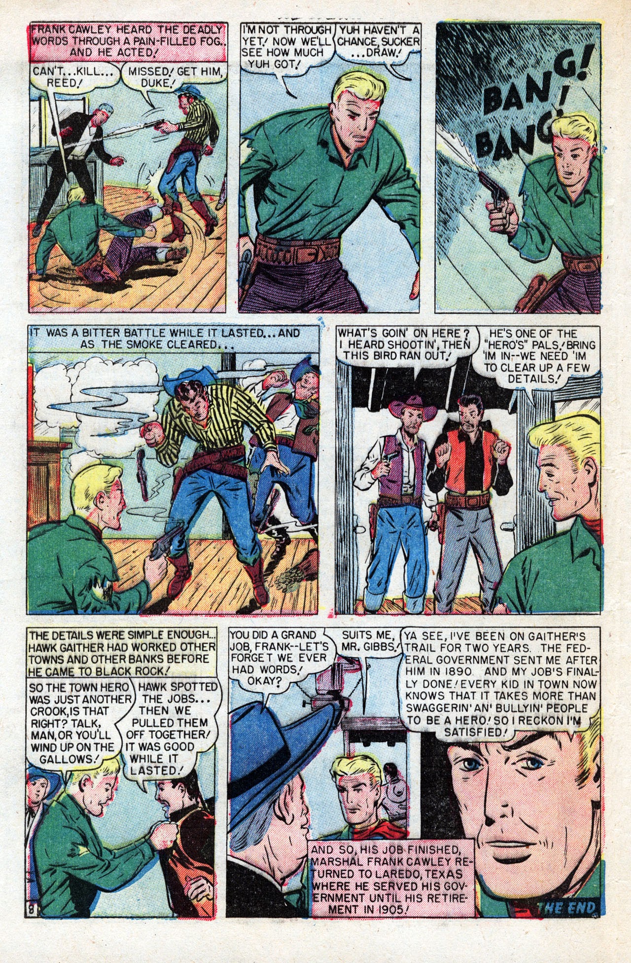 Read online Western Thrillers (1954) comic -  Issue #3 - 32