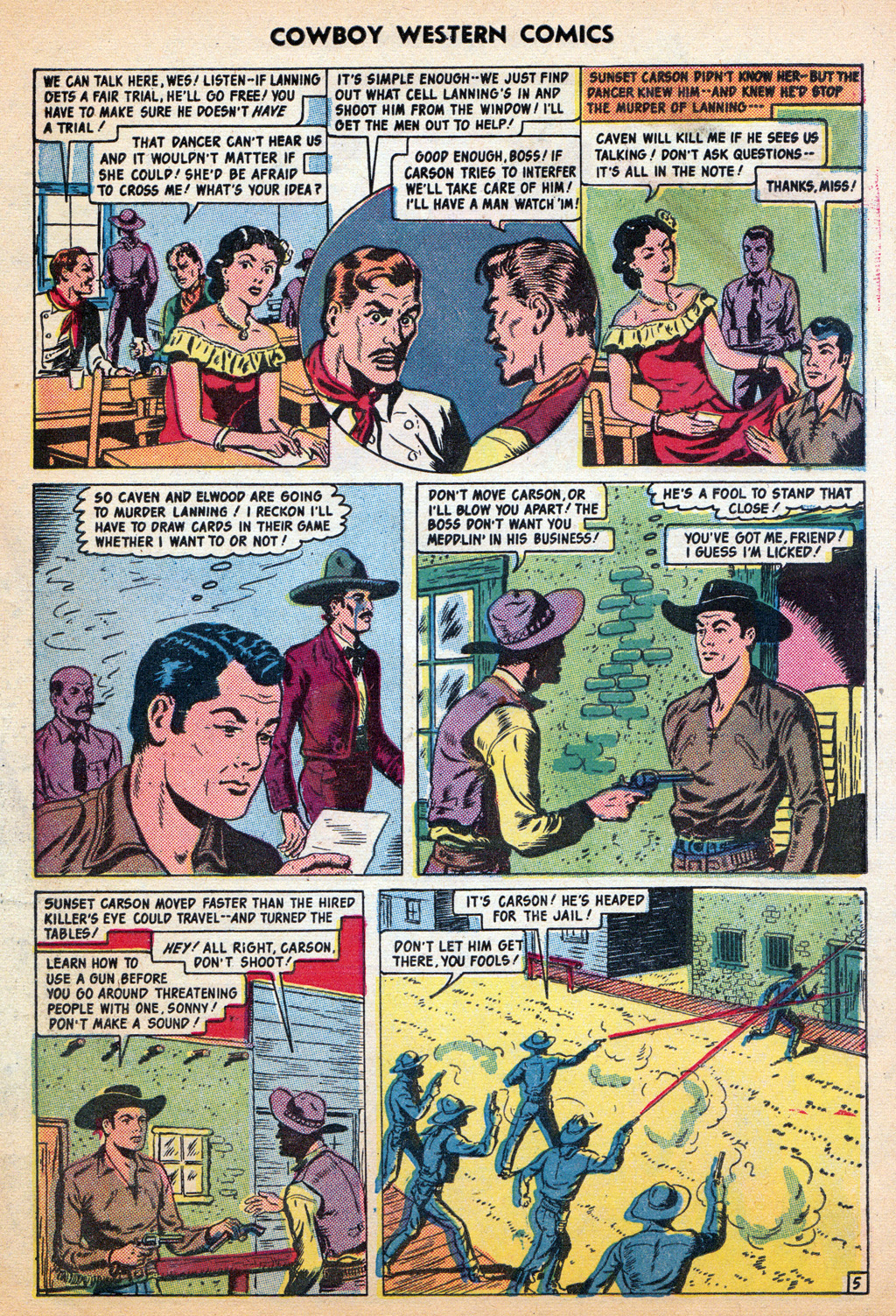 Read online Cowboy Western Comics (1948) comic -  Issue #29 - 7