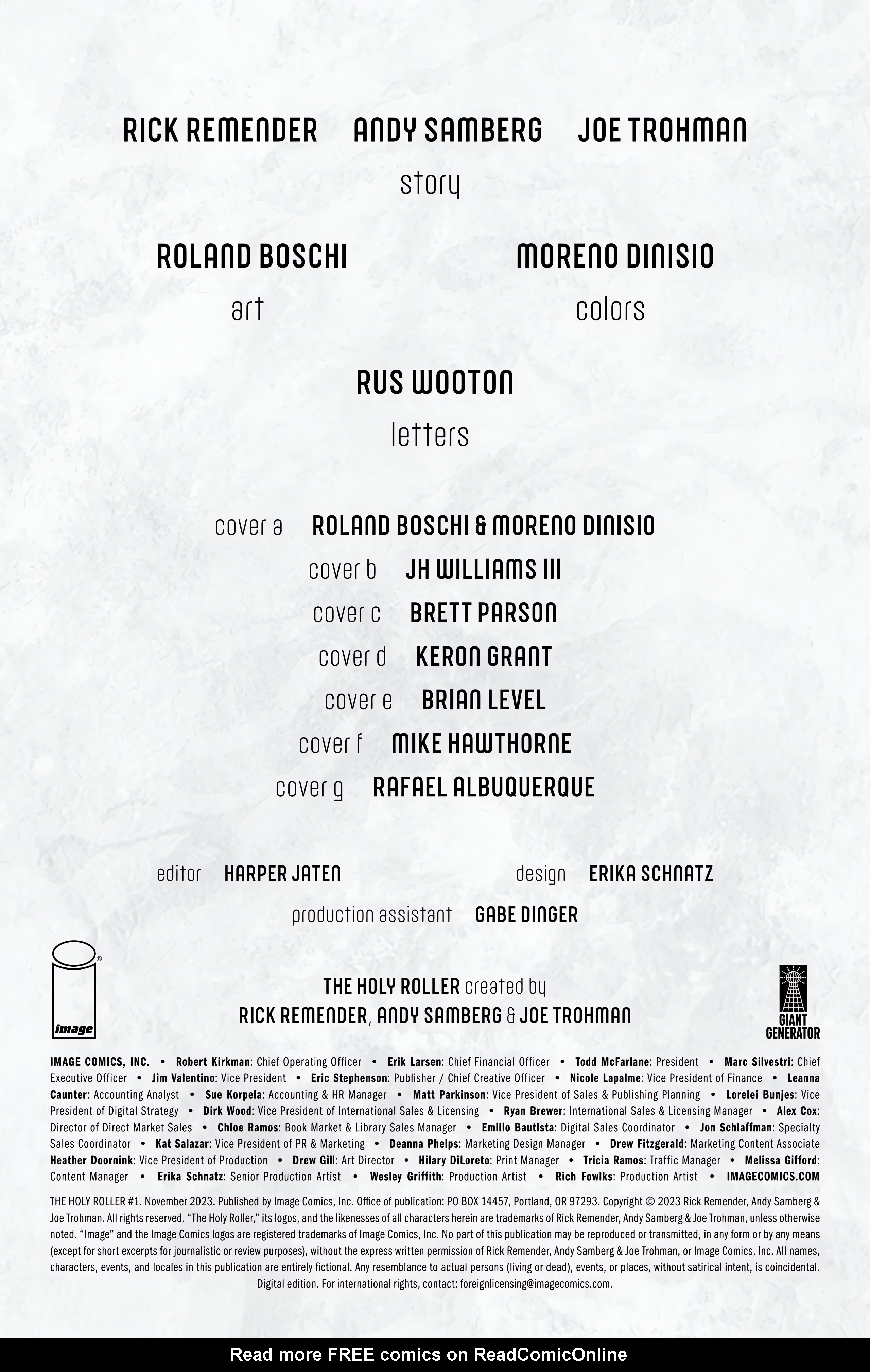 Read online The Holy Roller comic -  Issue #1 - 2