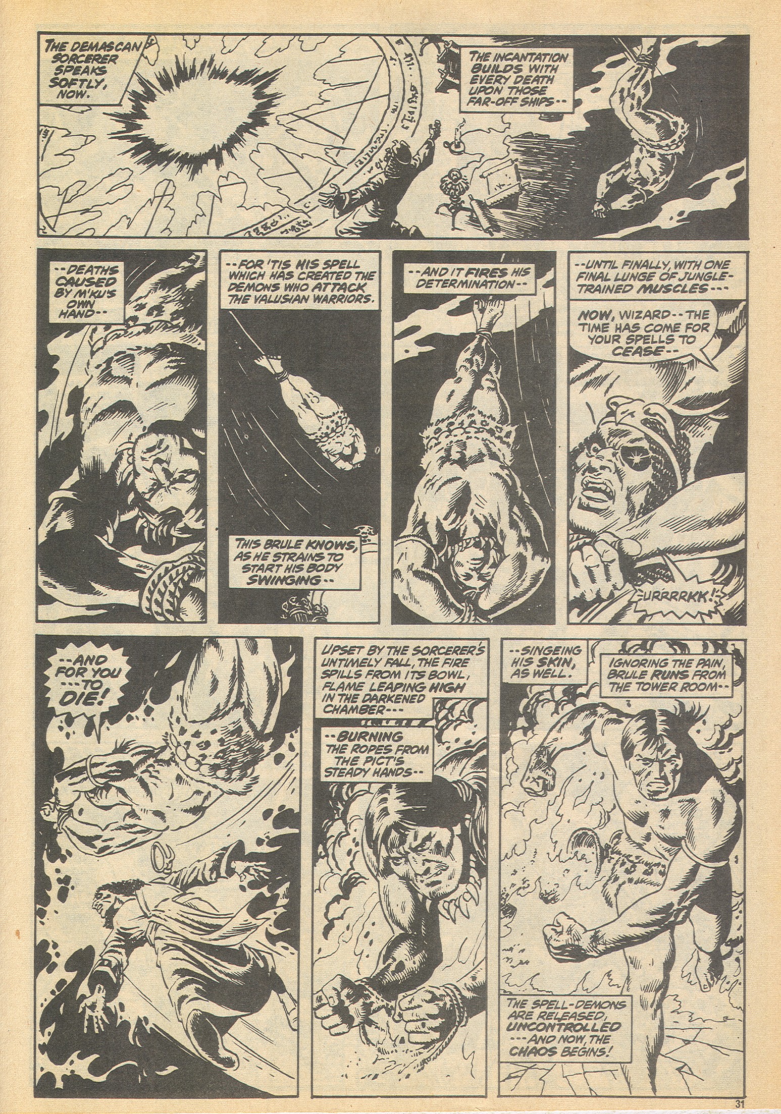 Read online The Savage Sword of Conan (1975) comic -  Issue #18 - 31