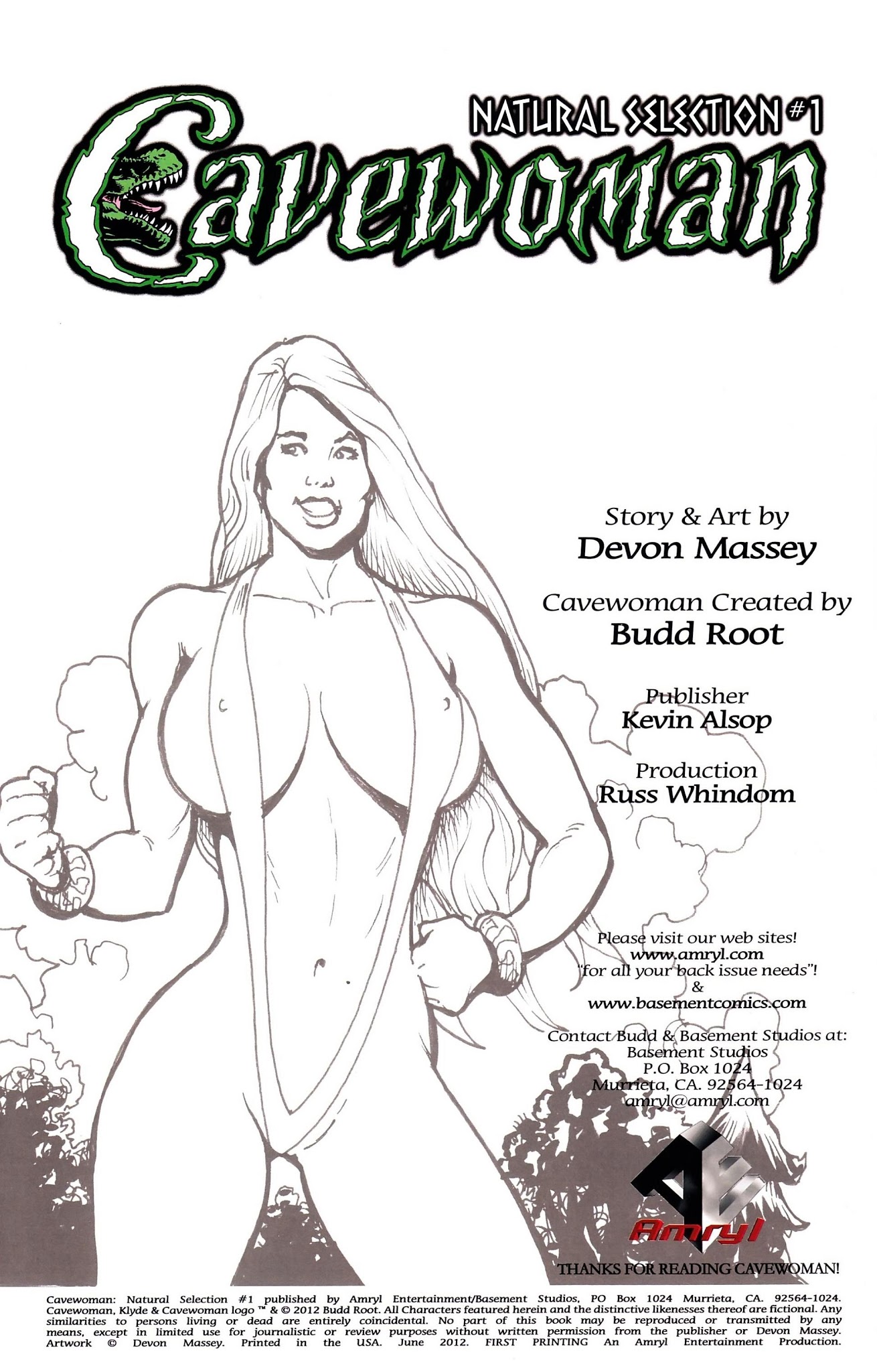 Read online Cavewoman: Natural Selection comic -  Issue #1 - 1