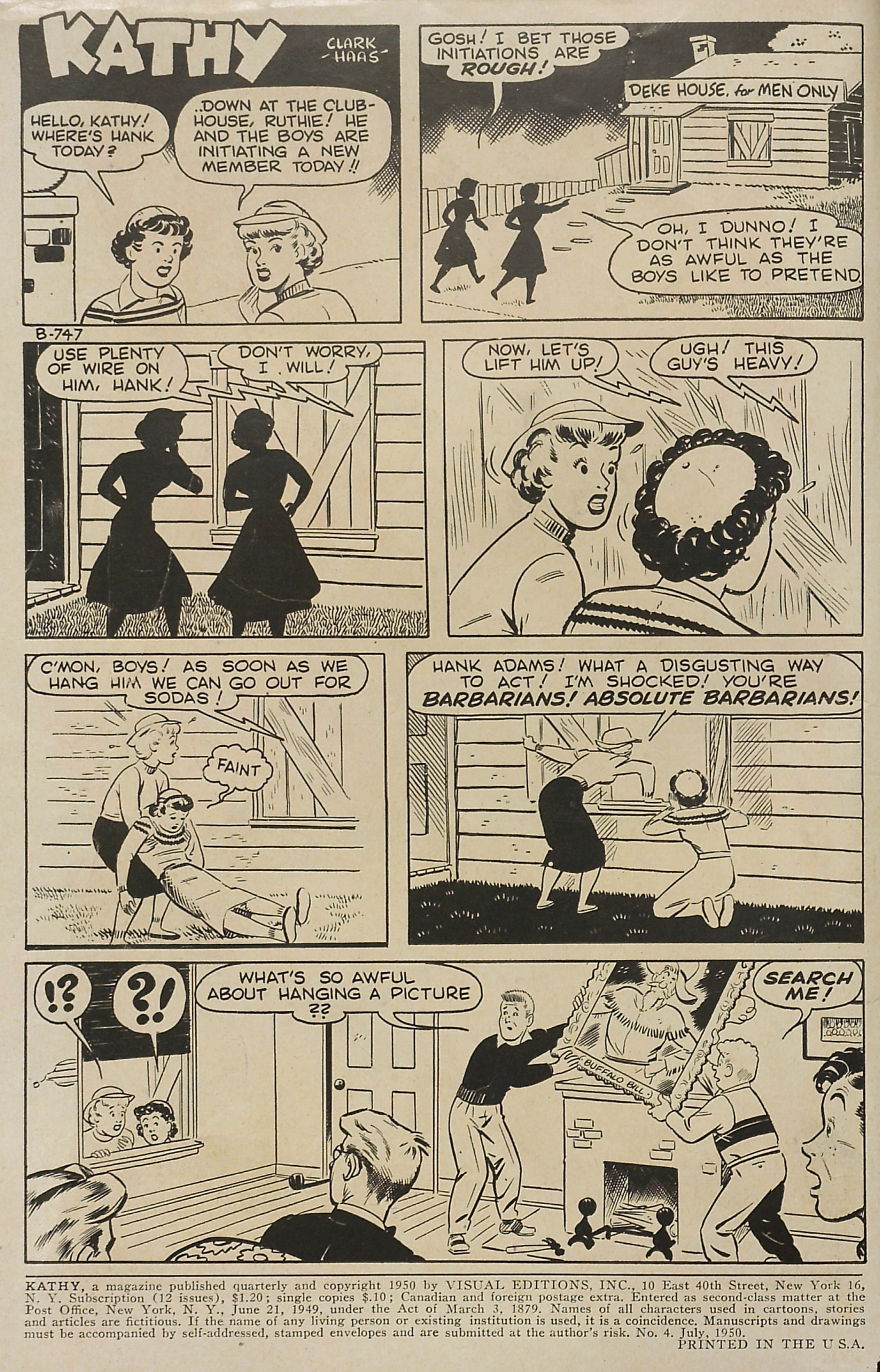 Read online Kathy (1949) comic -  Issue #4 - 2
