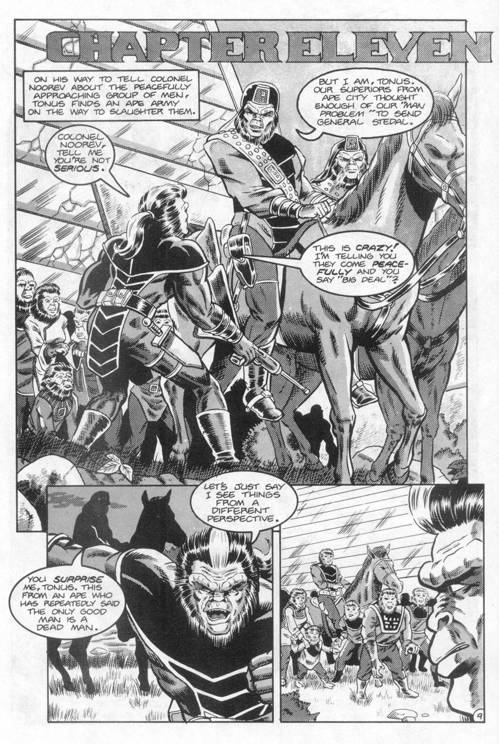 Read online Planet of the Apes: Blood of the Apes comic -  Issue #4 - 10