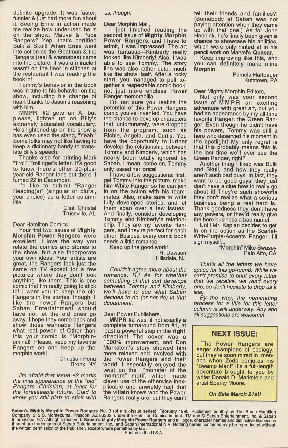 Read online Saban's Mighty Morphin Power Rangers (1994) comic -  Issue #3 - 33