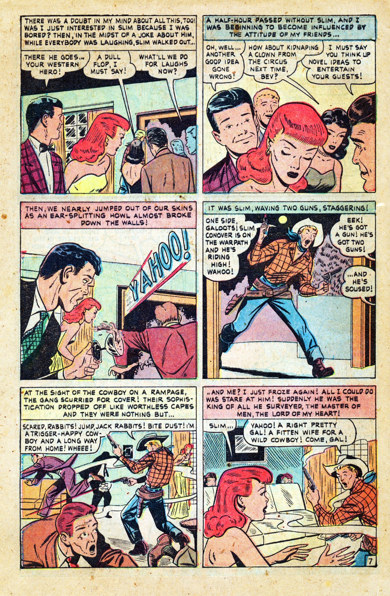 Read online Cowboy Romances comic -  Issue #1 - 46