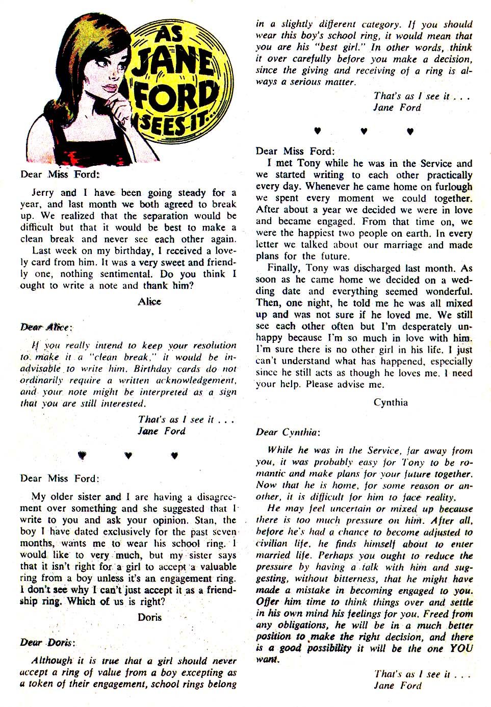 Read online Young Love (1963) comic -  Issue #57 - 34