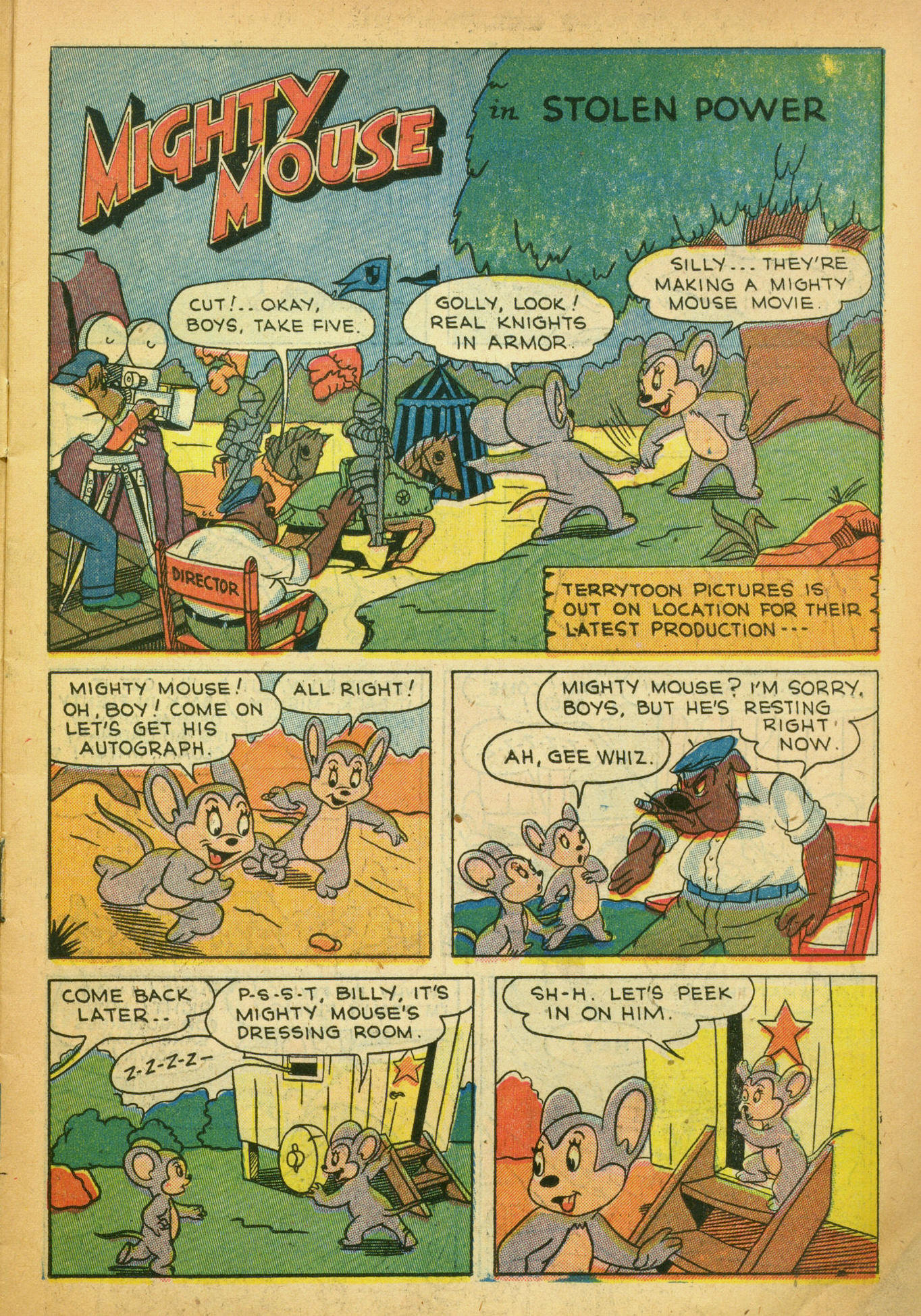 Read online Paul Terry's Mighty Mouse Comics comic -  Issue #39 - 43