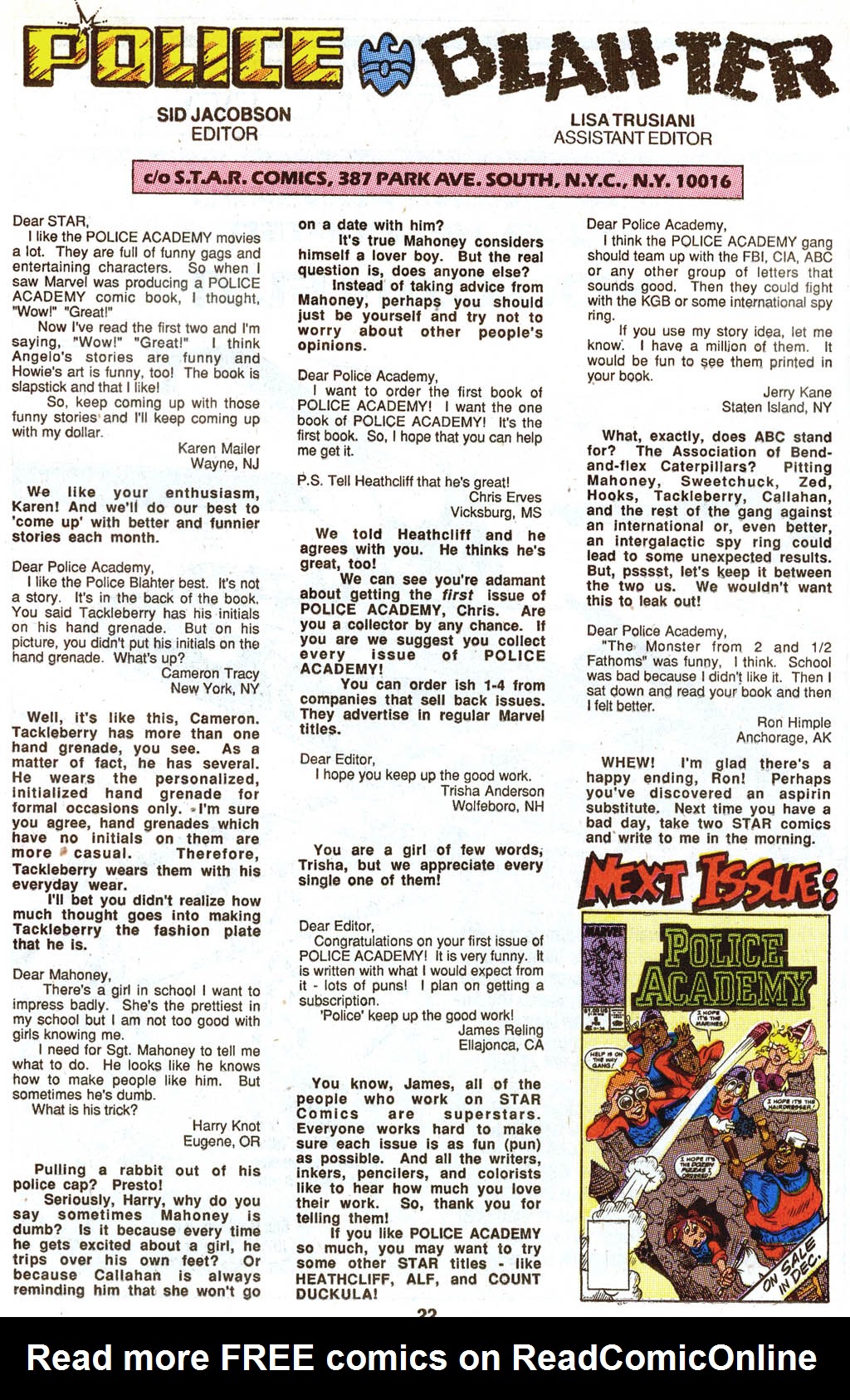 Read online Police Academy comic -  Issue #5 - 24