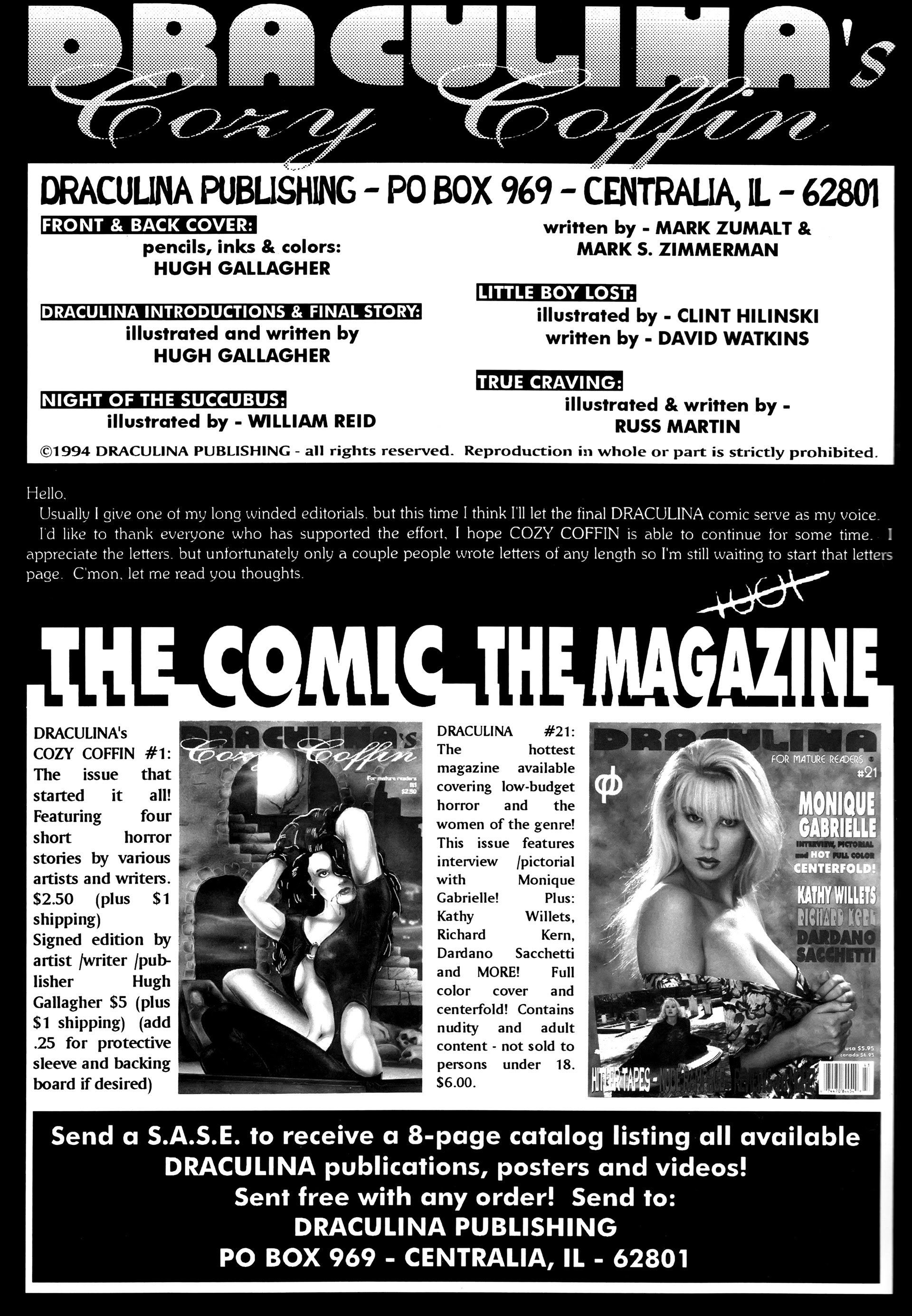 Read online Draculina's Cozy Coffin comic -  Issue #2 - 2