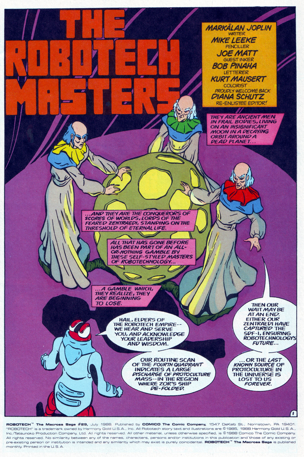 Read online Robotech The Macross Saga comic -  Issue #29 - 2