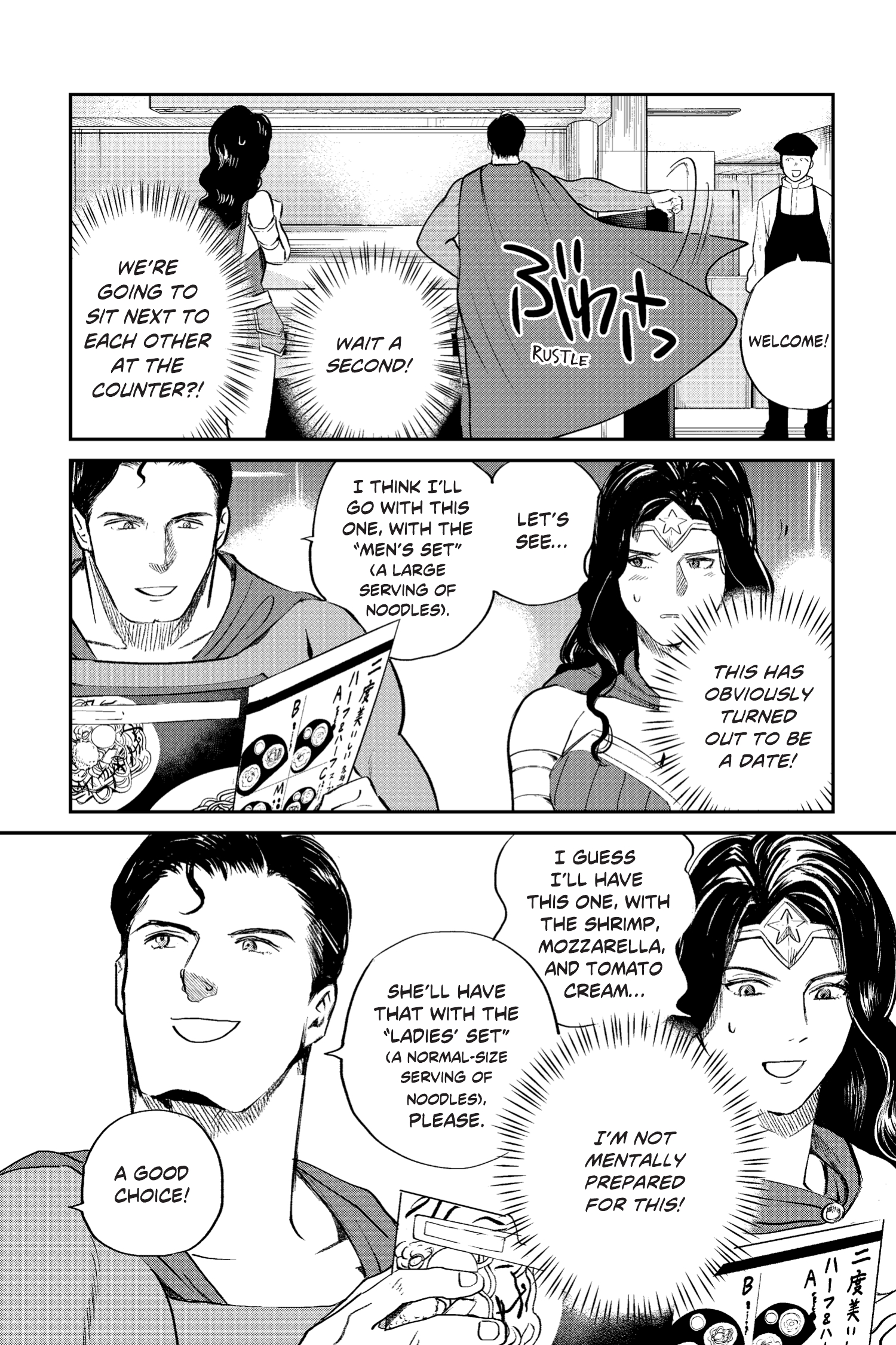 Read online Superman vs. Meshi comic -  Issue #11 - 12