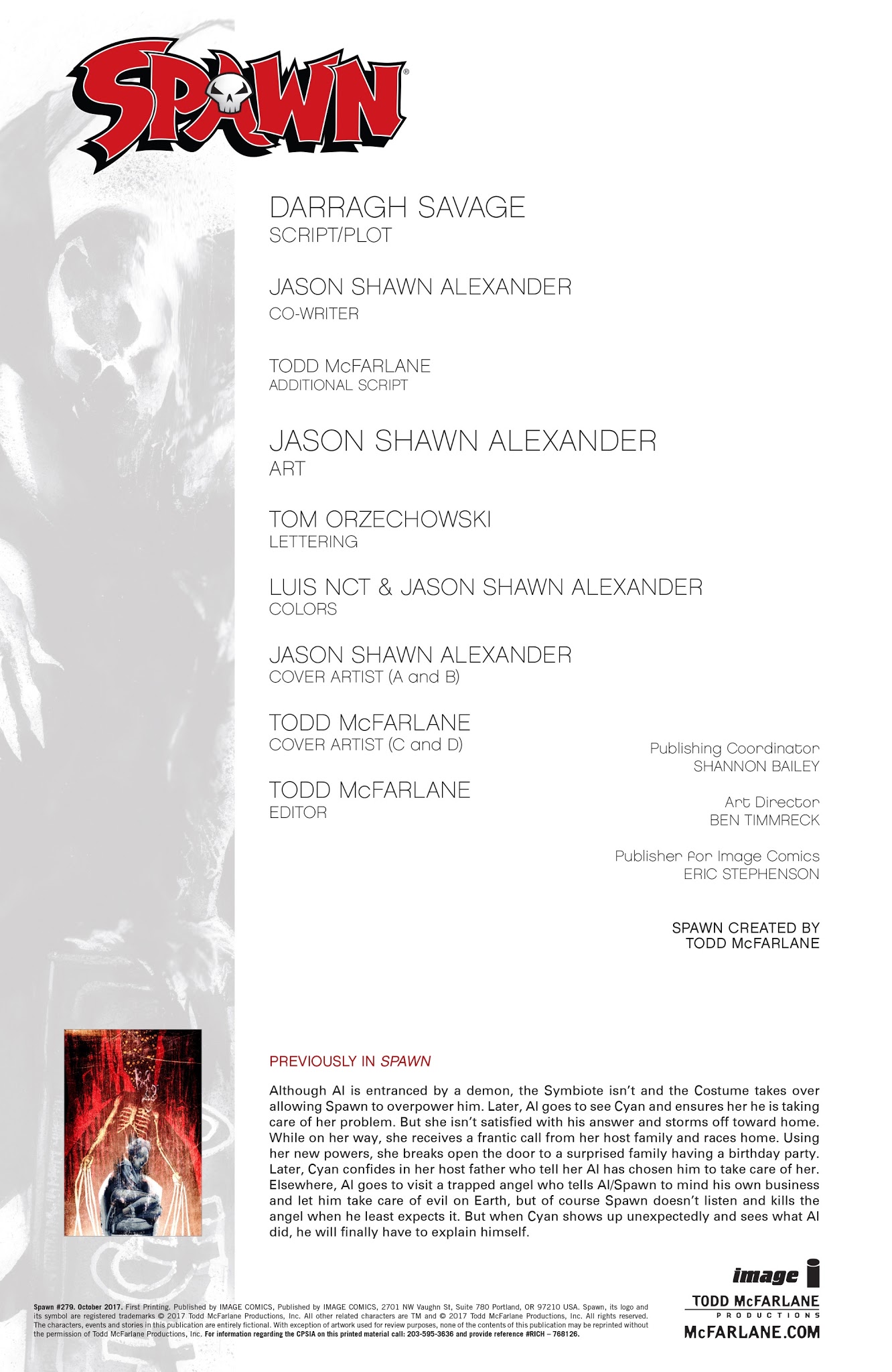 Read online Spawn comic -  Issue #279 - 2