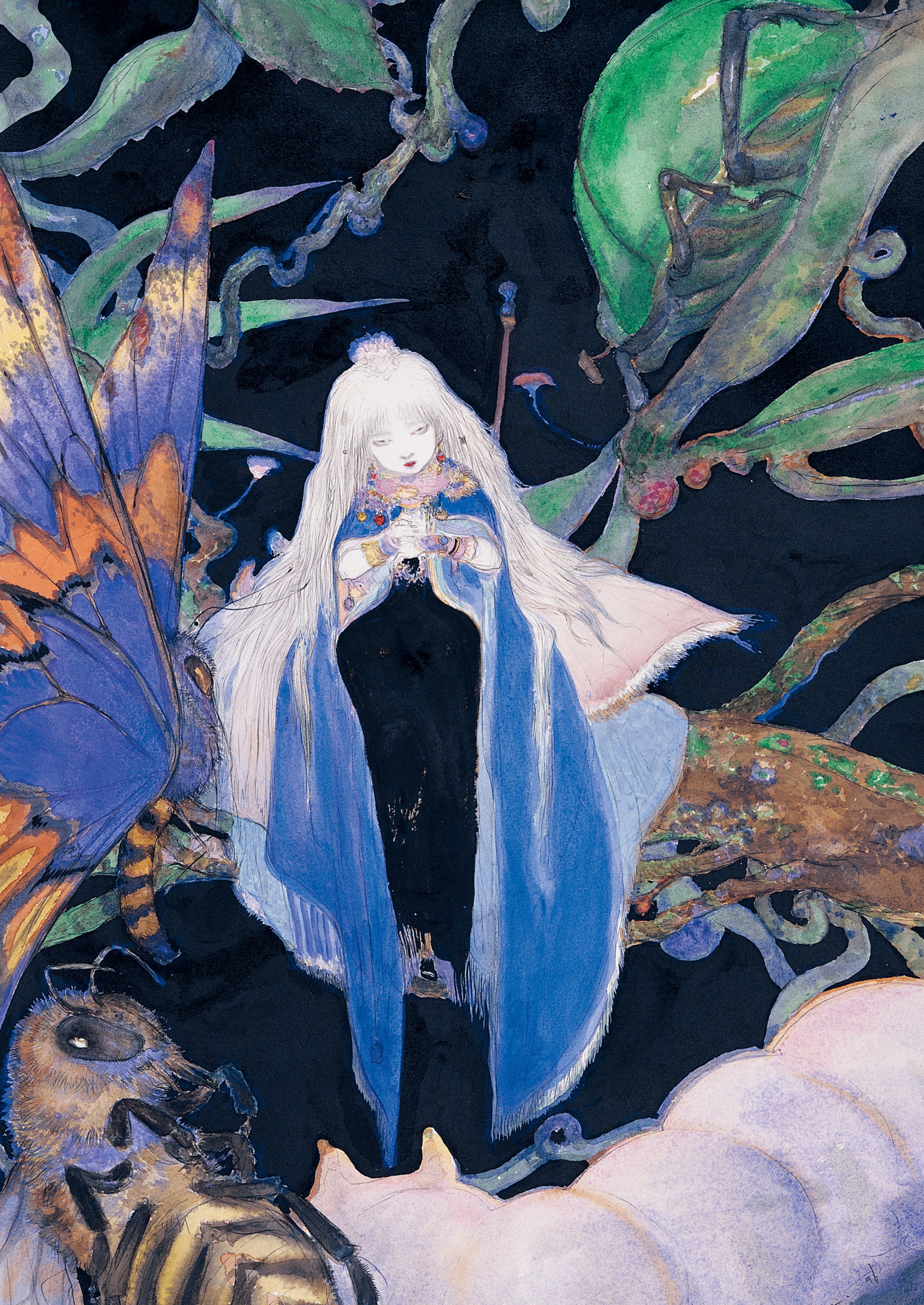 Read online Elegant Spirits: Amano's Tale of Genji and Fairies comic -  Issue # TPB - 79