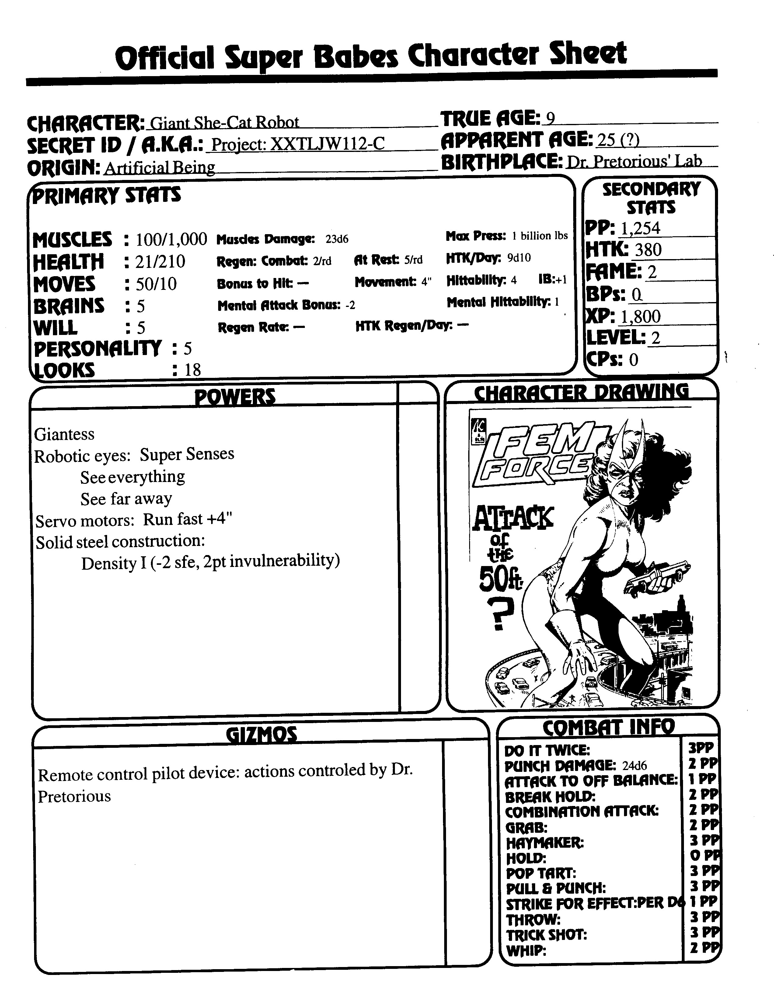 Read online Superbabes: The Femforce Role-Playing Game comic -  Issue # TPB - 131