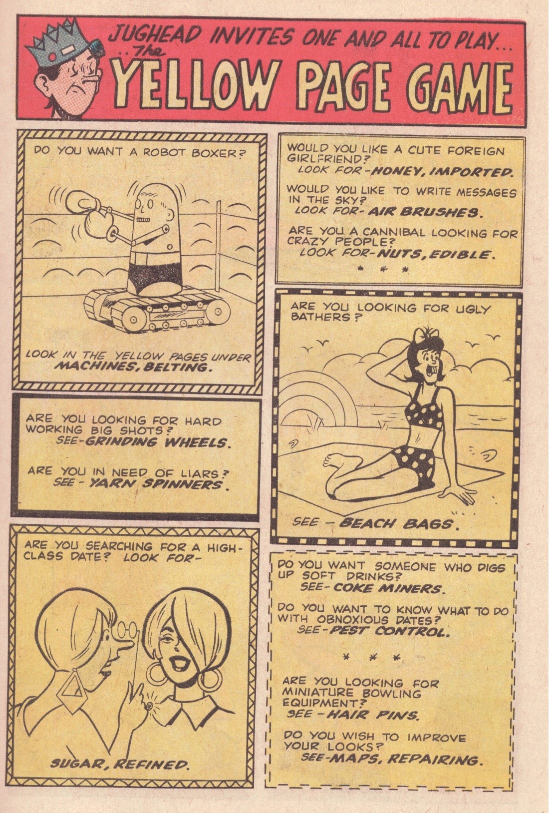 Read online Jughead's Jokes comic -  Issue #5 - 31